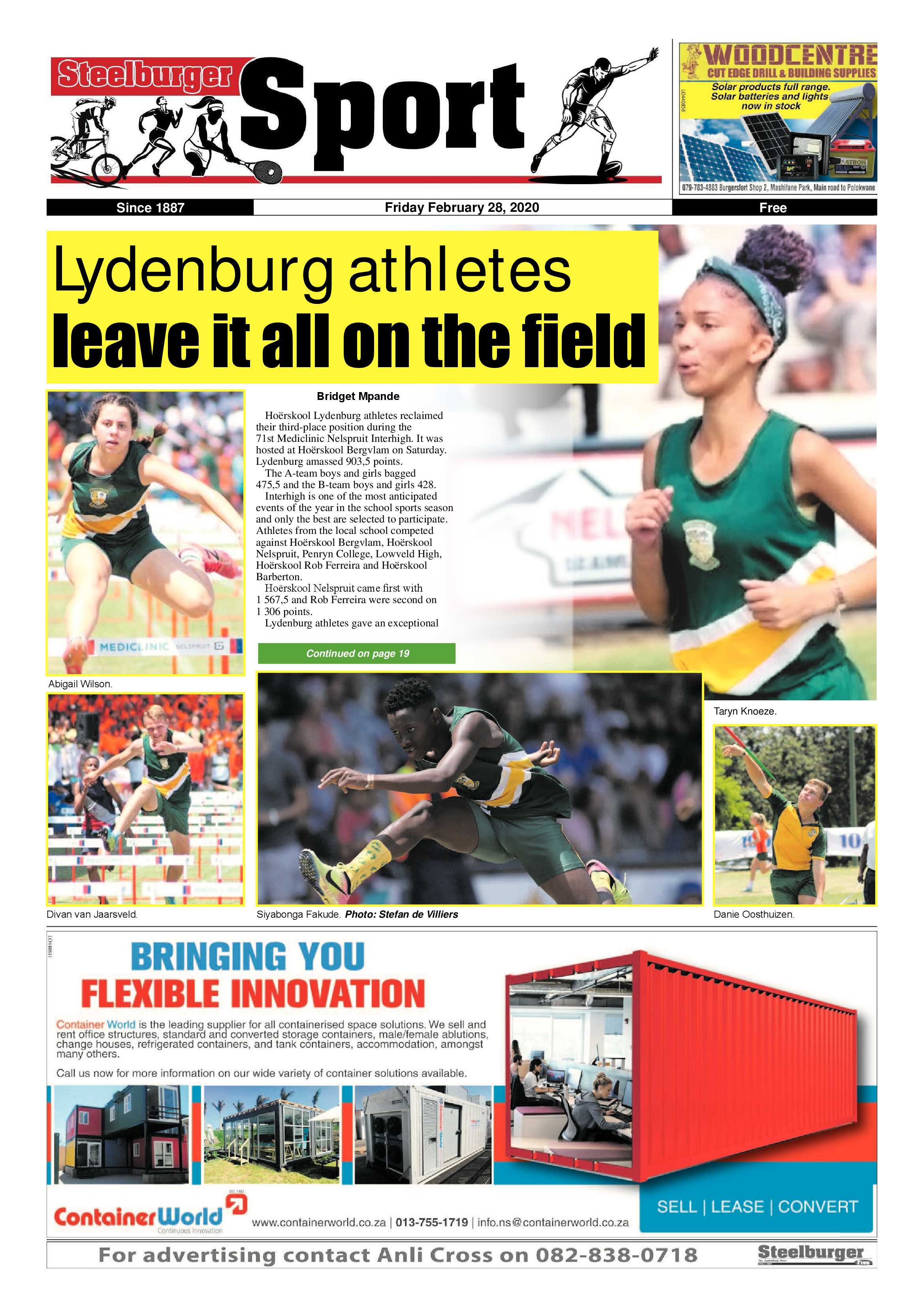 Steelburger News 28 February 2020 page 20