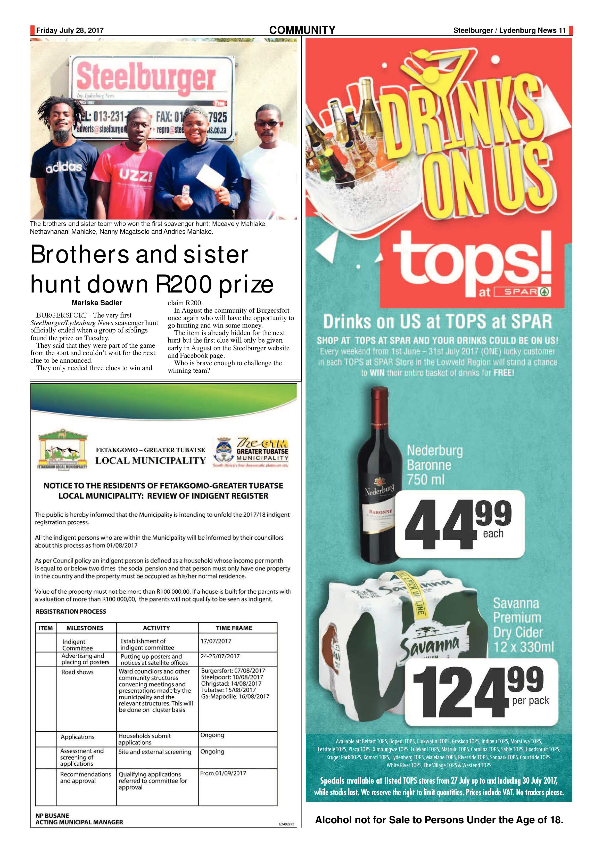 Steelburger News 28 July 2017 page 11