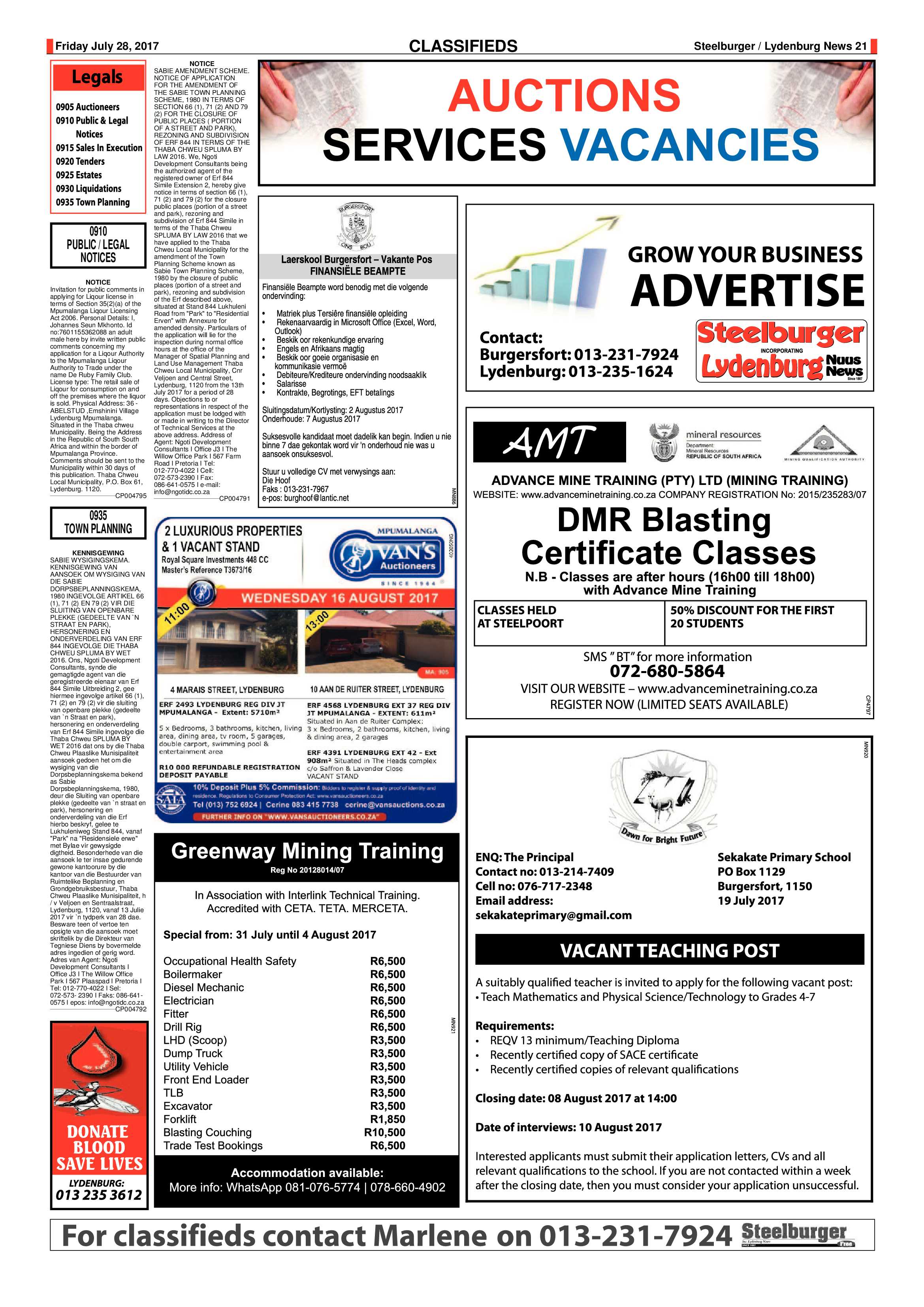 Steelburger News 28 July 2017 page 21