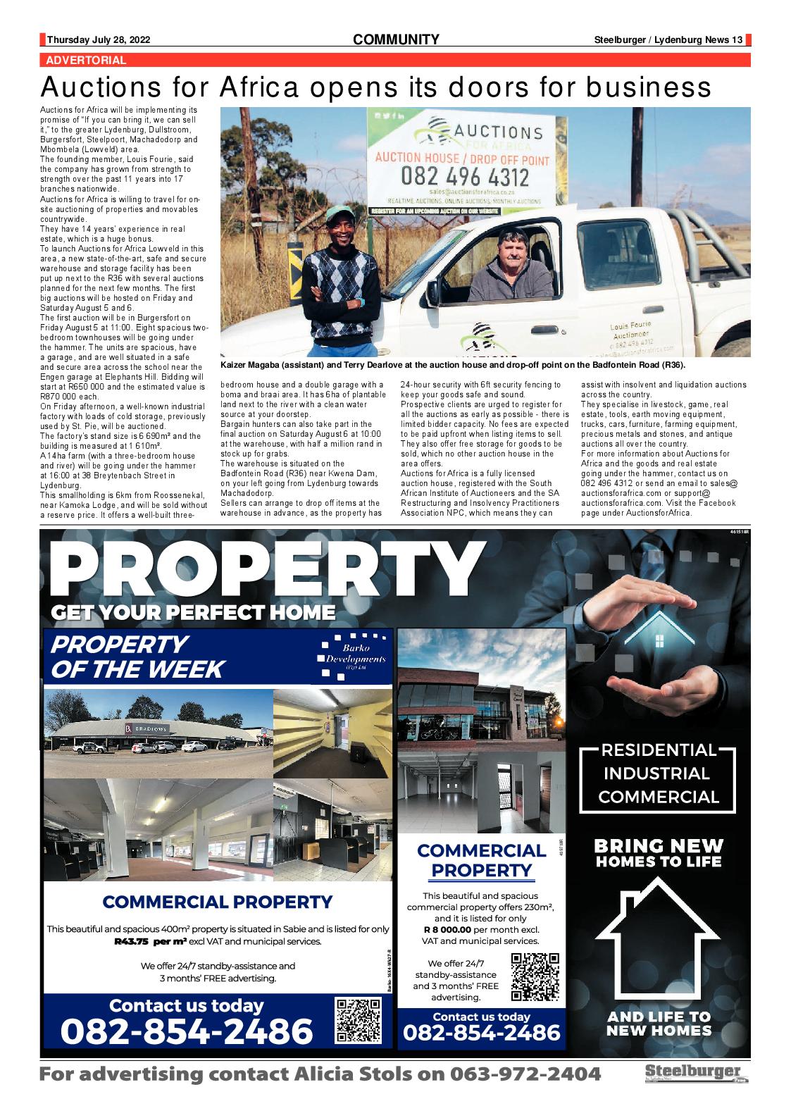 Steelburger news 28 July 2022 page 13