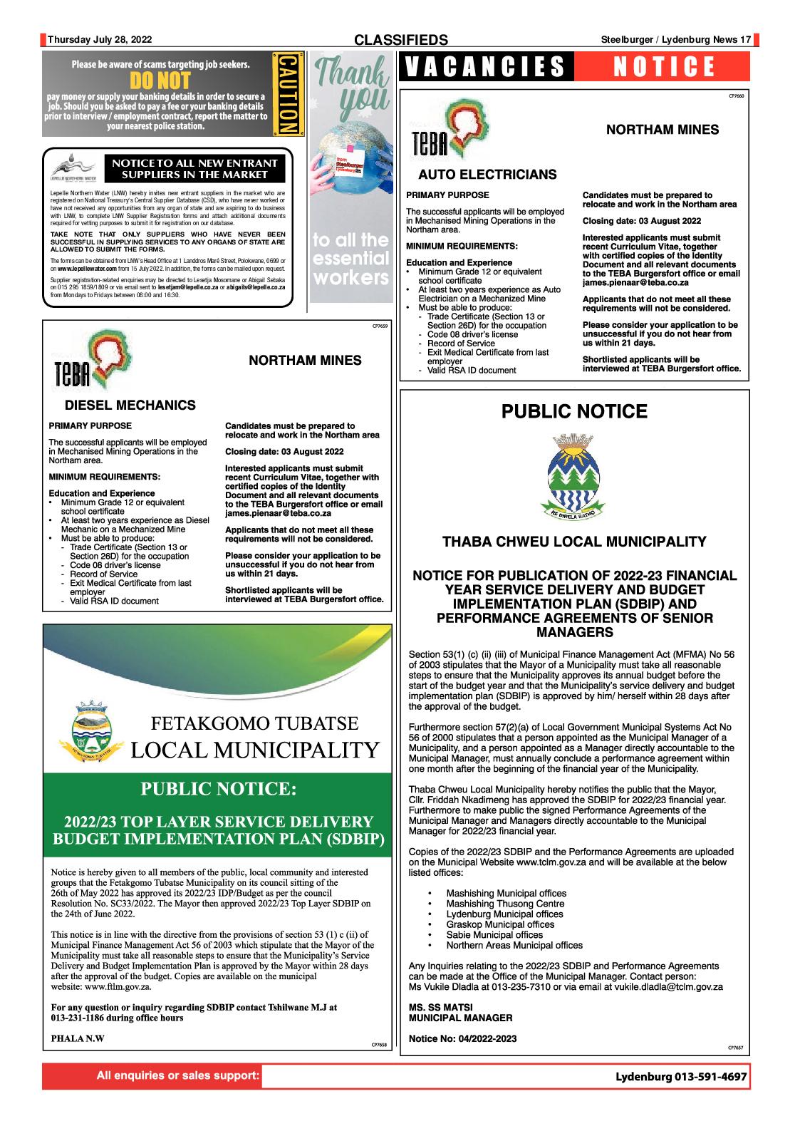 Steelburger news 28 July 2022 page 17