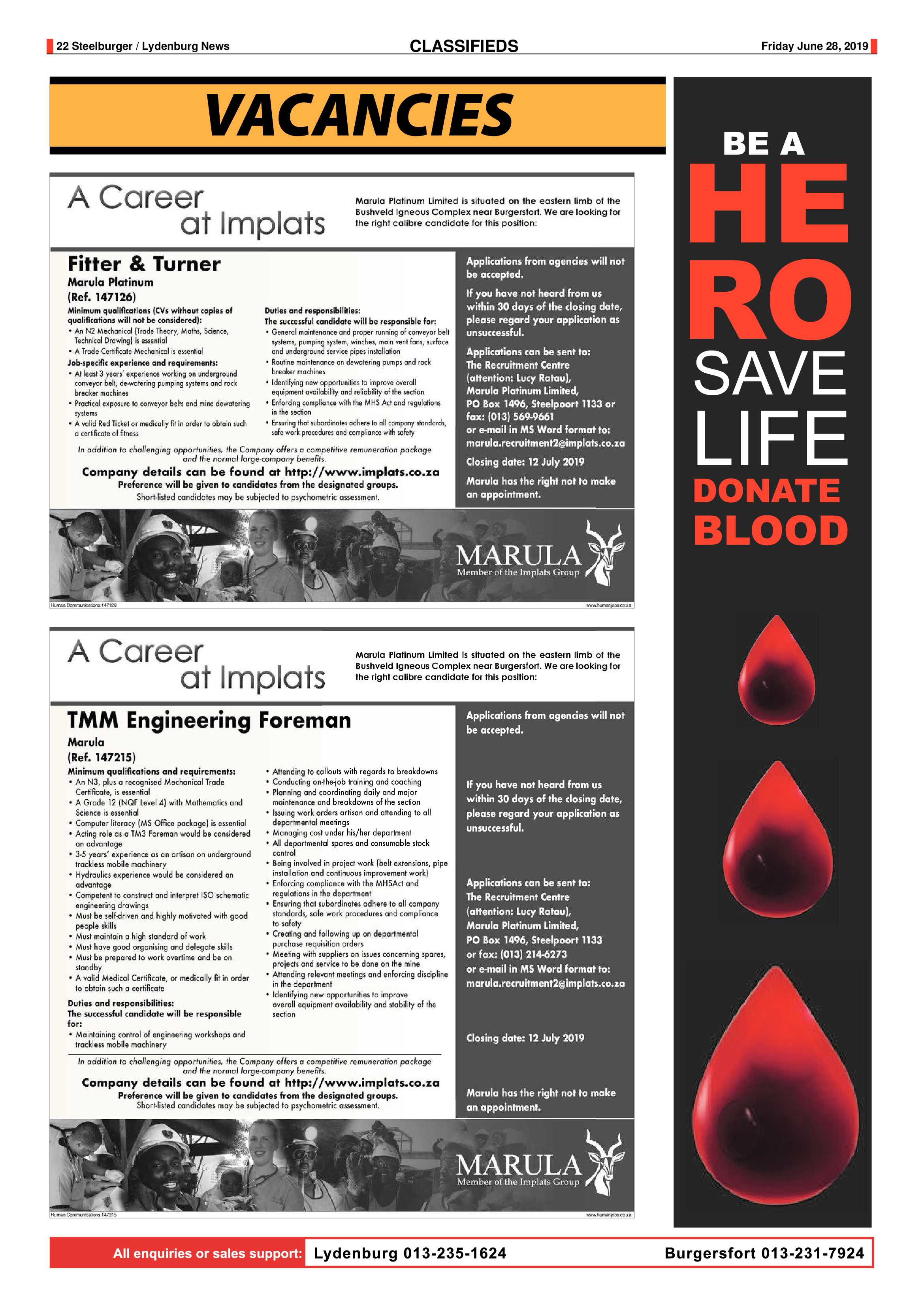 Steelburger News 28 June 2019 page 22