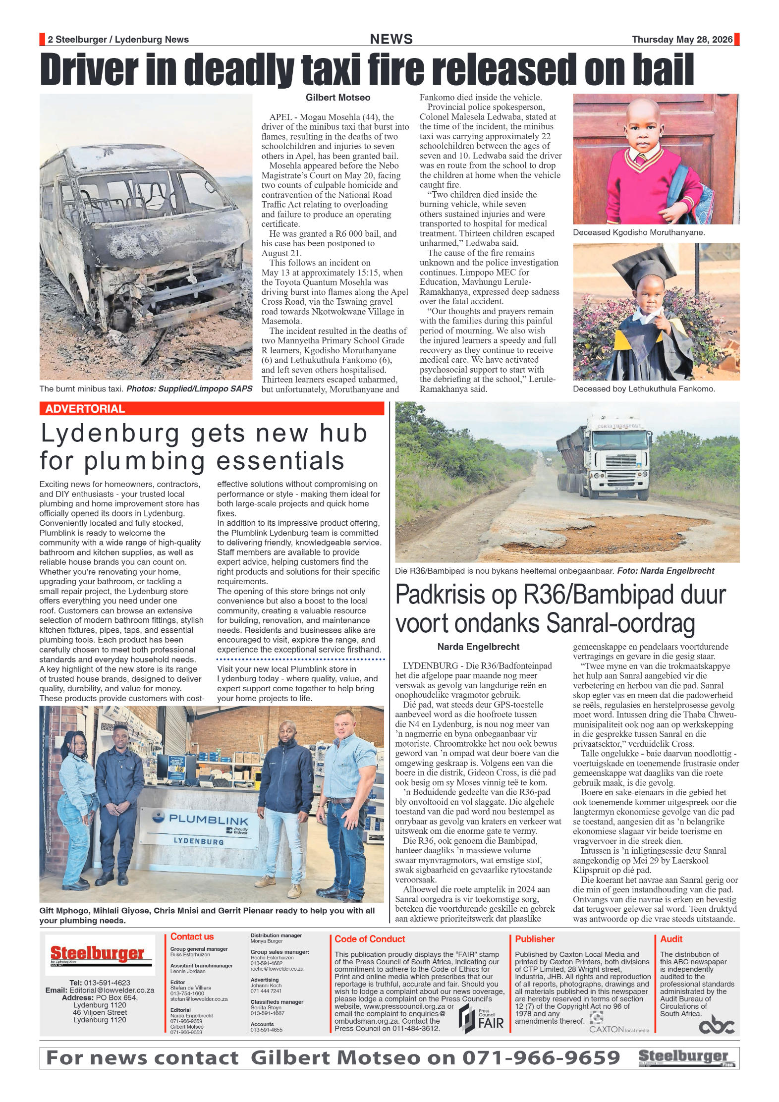 Steelburger News 28 May 2026 page 2
