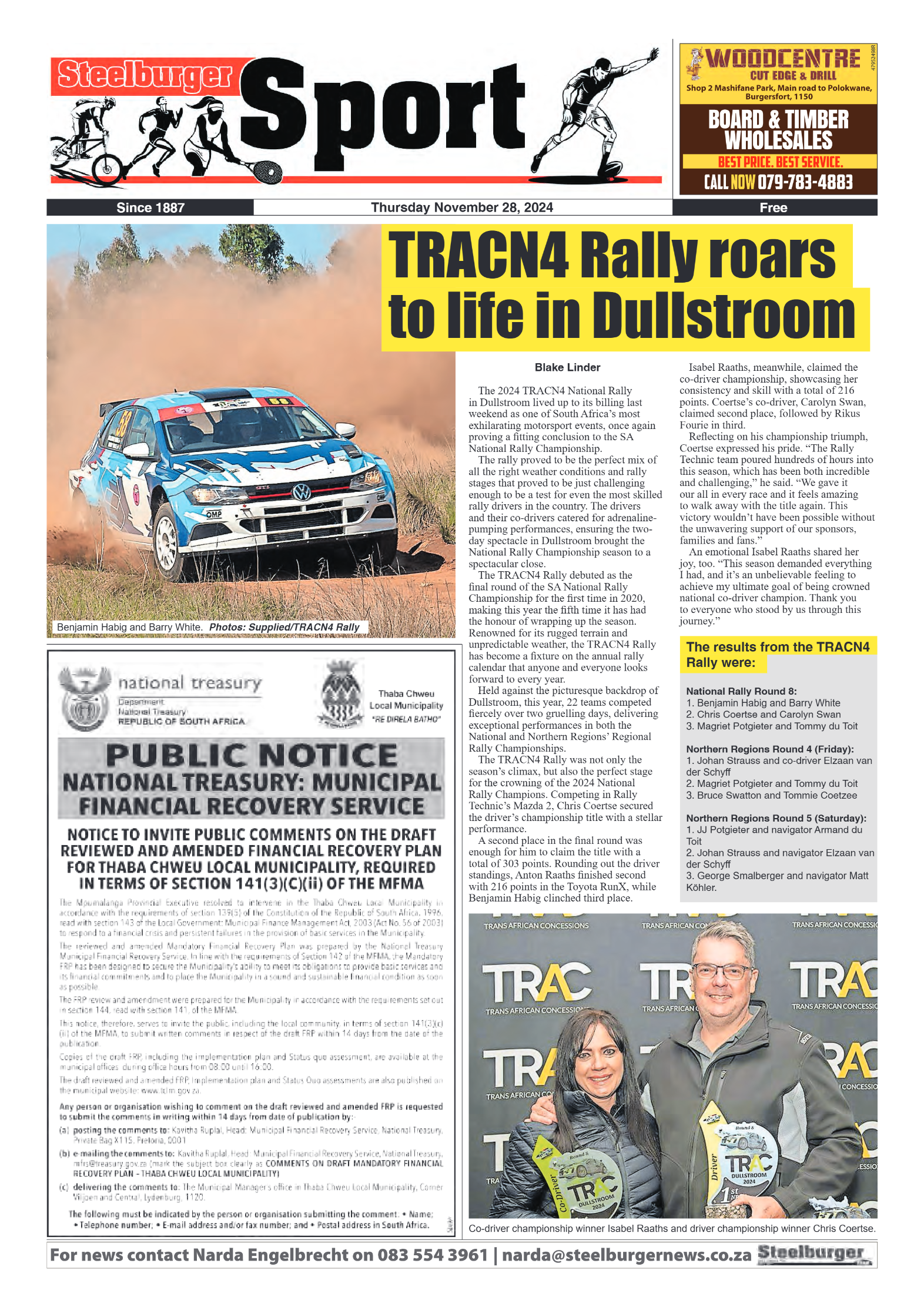 Steelburger News 28 November 2024 page 12