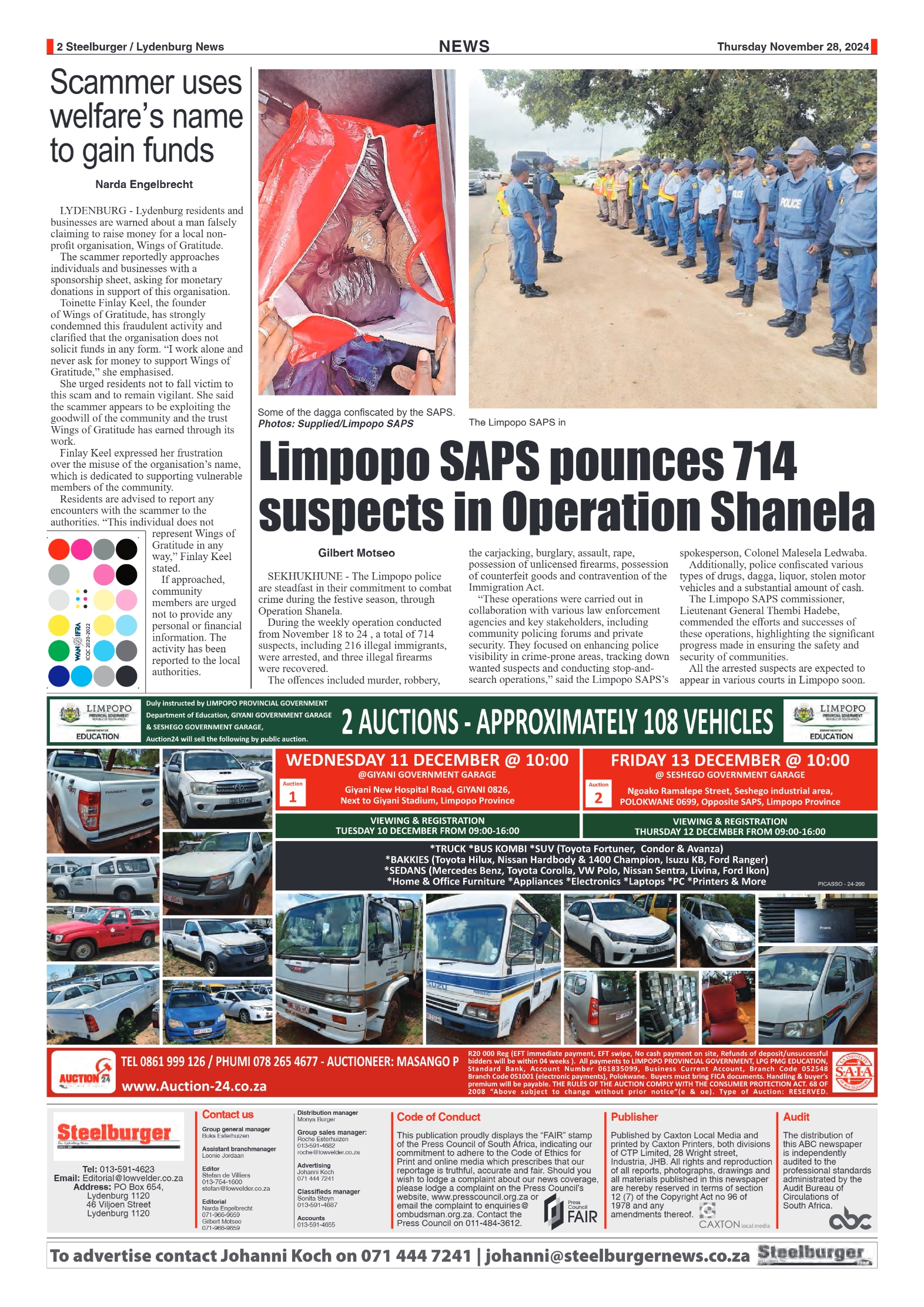 Steelburger News 28 November 2024 page 2