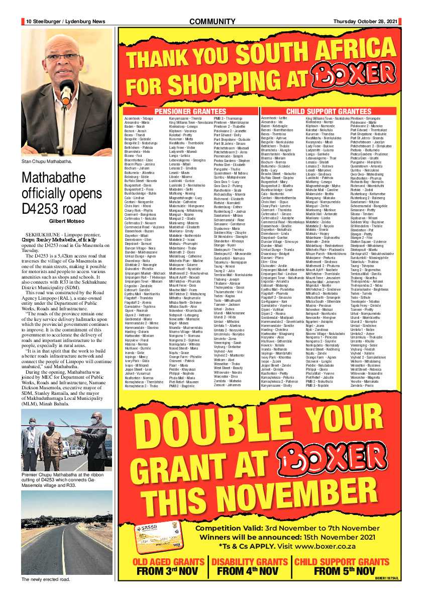Steelburger News 28 October 2021 page 10