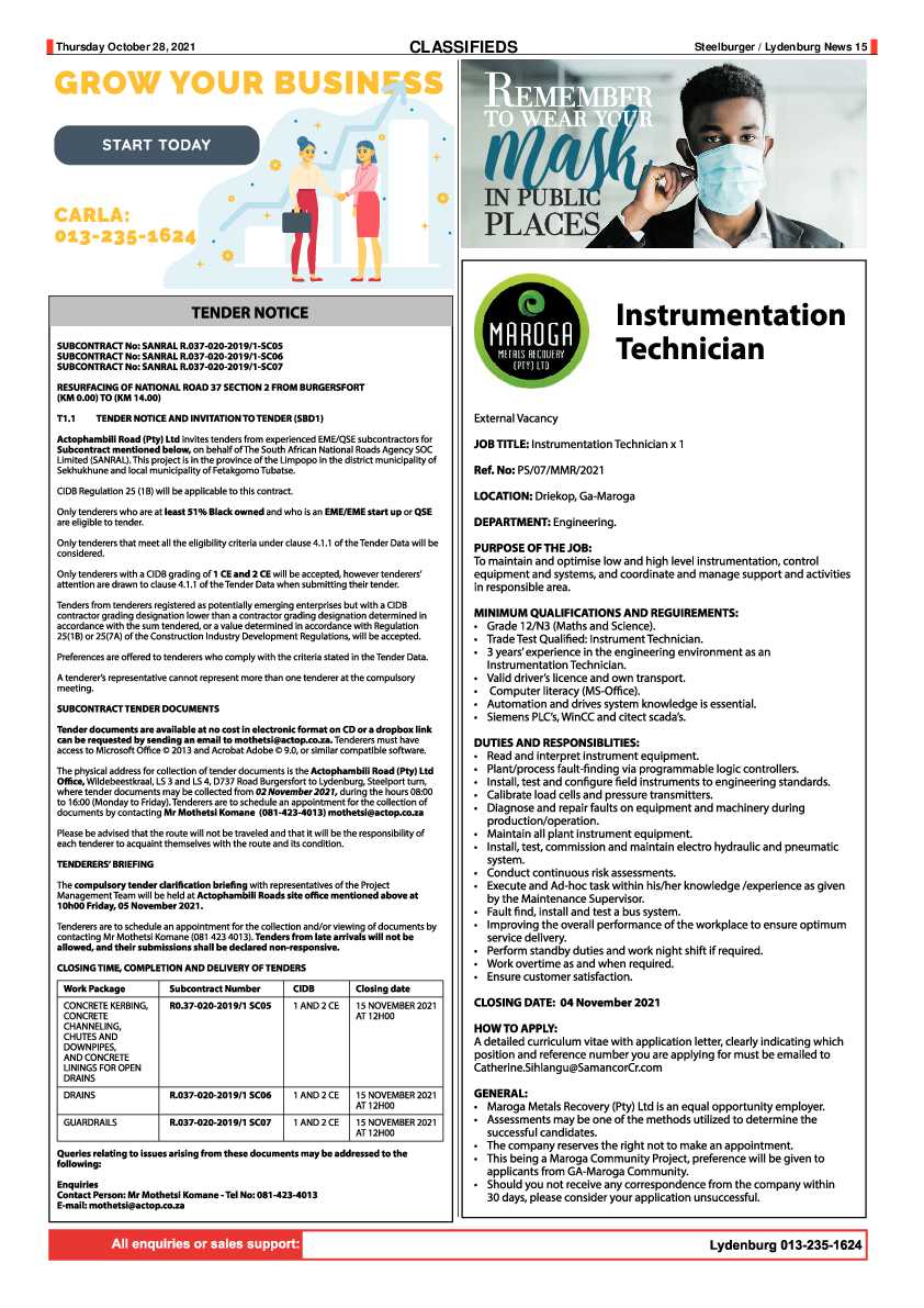 Steelburger News 28 October 2021 page 15