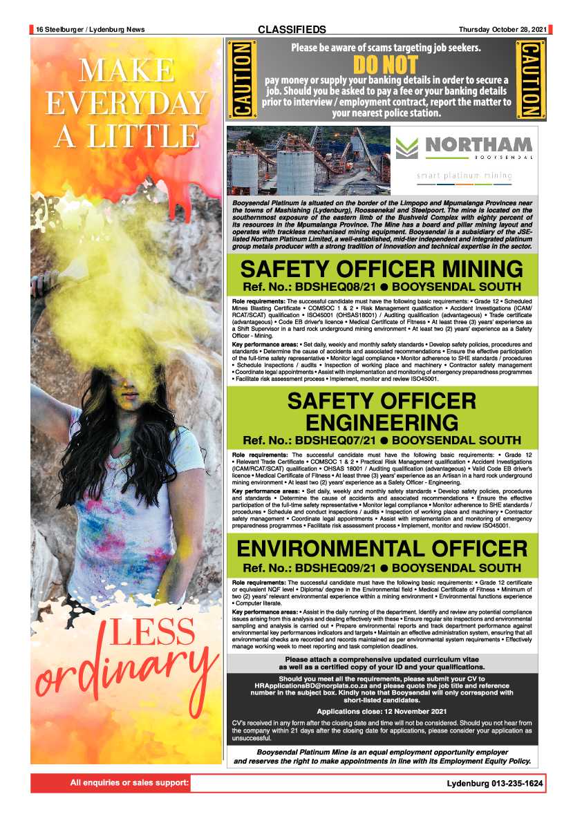 Steelburger News 28 October 2021 page 16