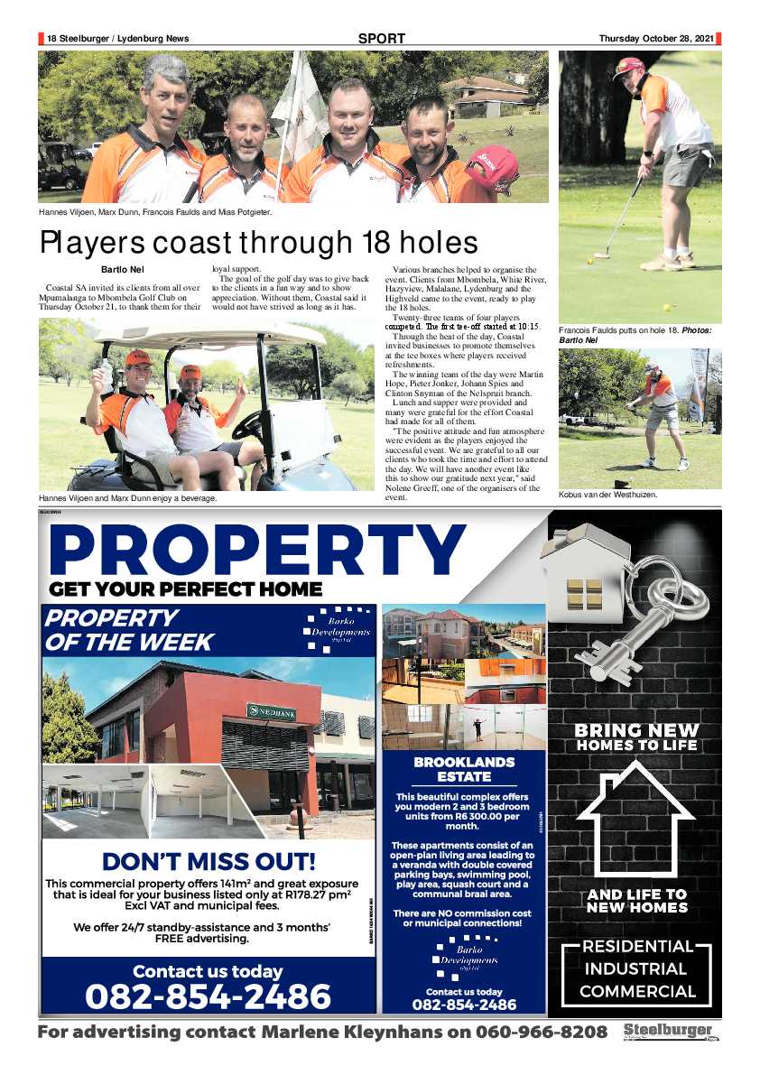 Steelburger News 28 October 2021 page 18