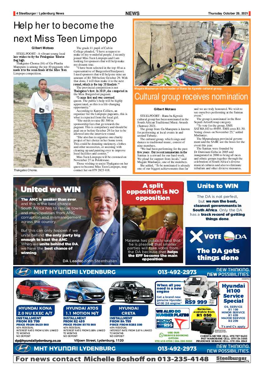 Steelburger News 28 October 2021 page 4