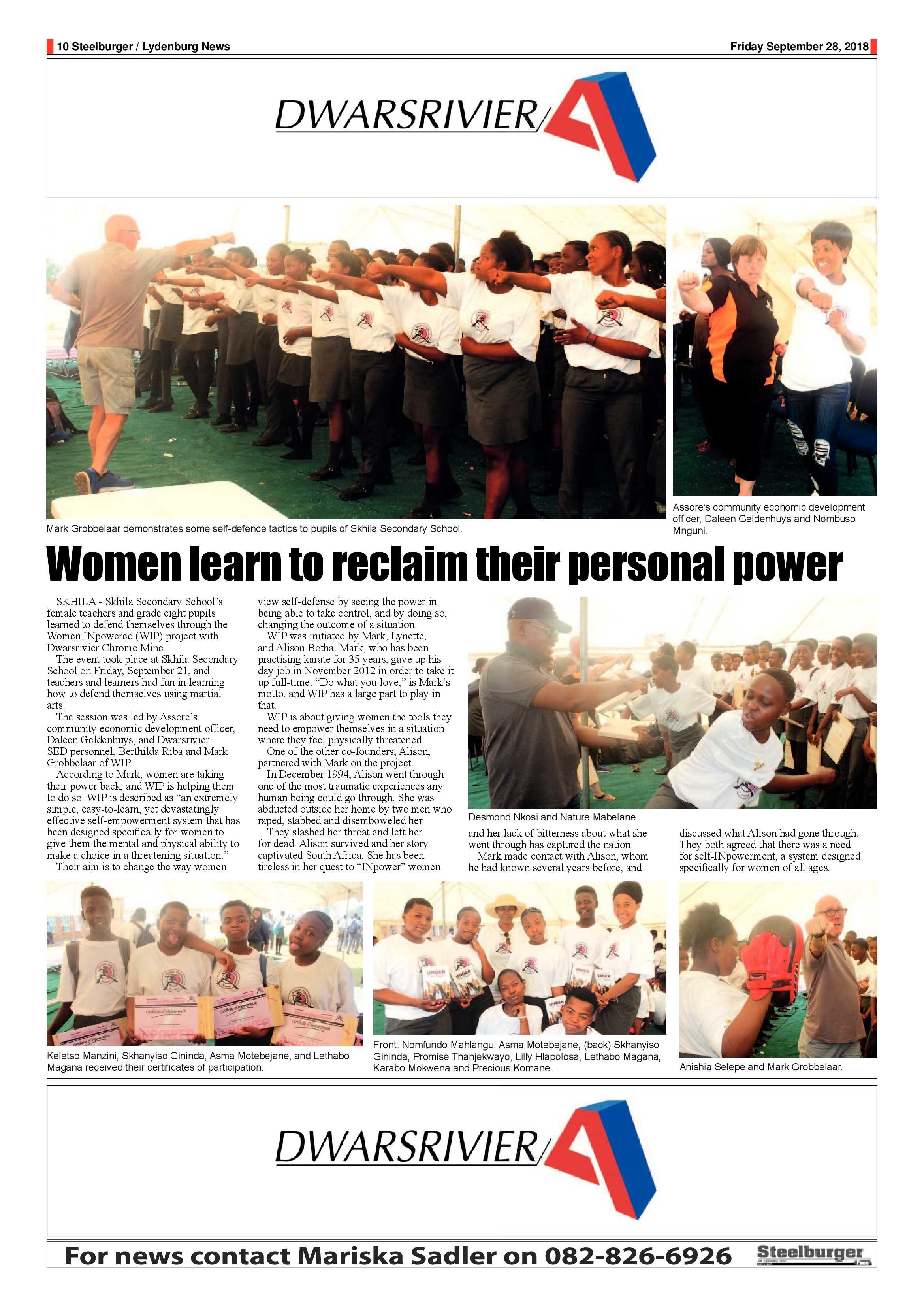 Steelburger News 28 September 2018 page 10