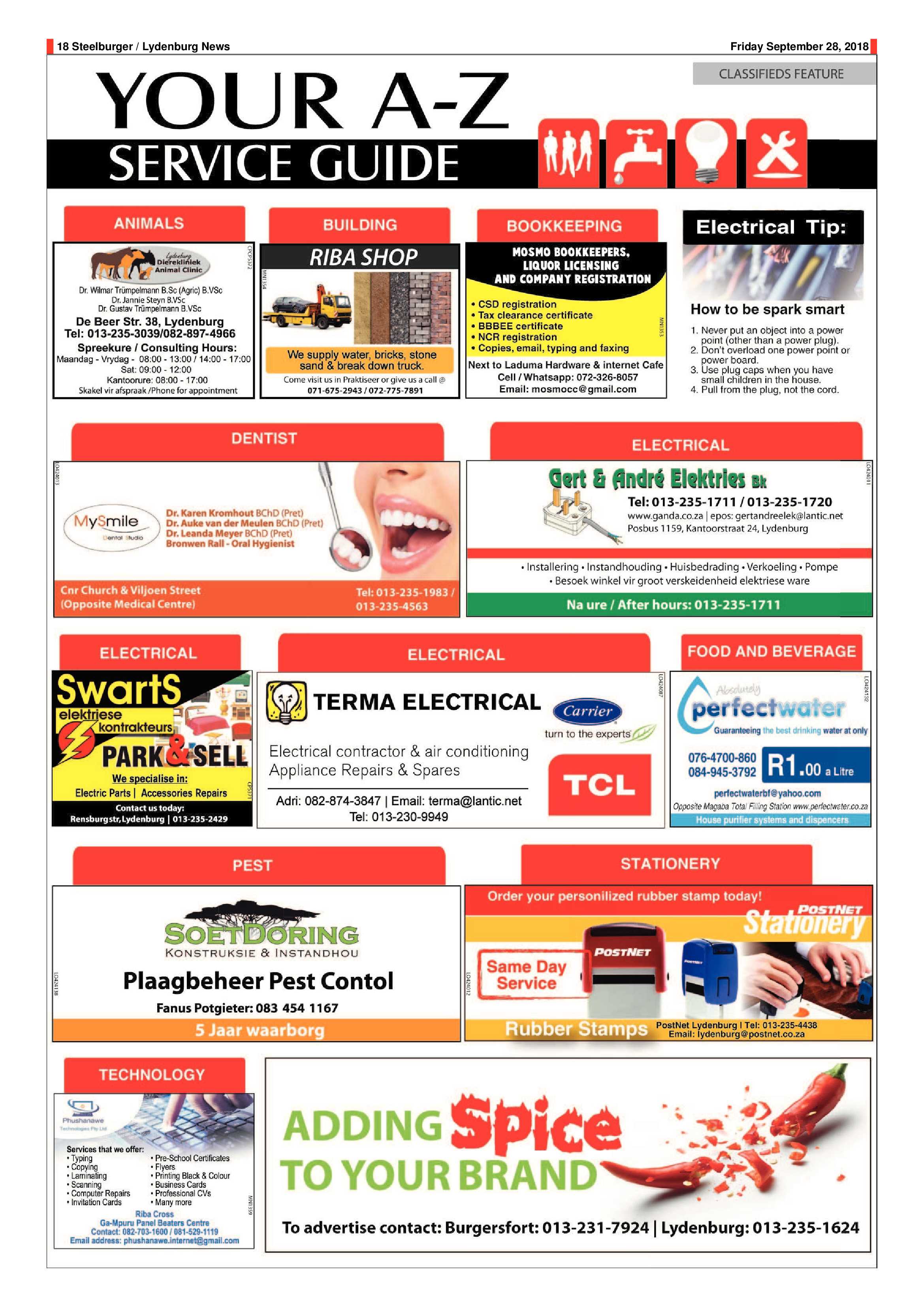 Steelburger News 28 September 2018 page 18
