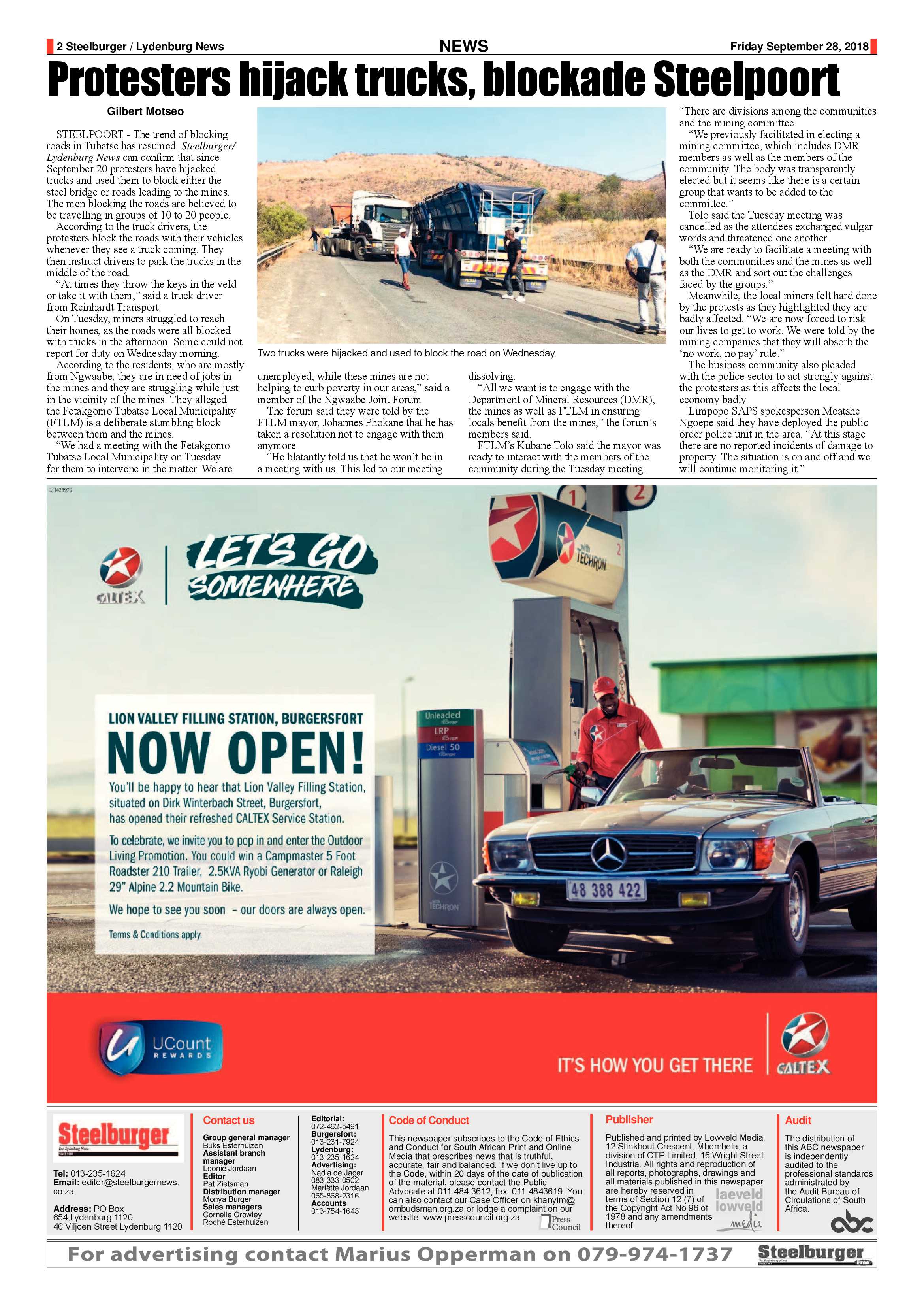Steelburger News 28 September 2018 page 2