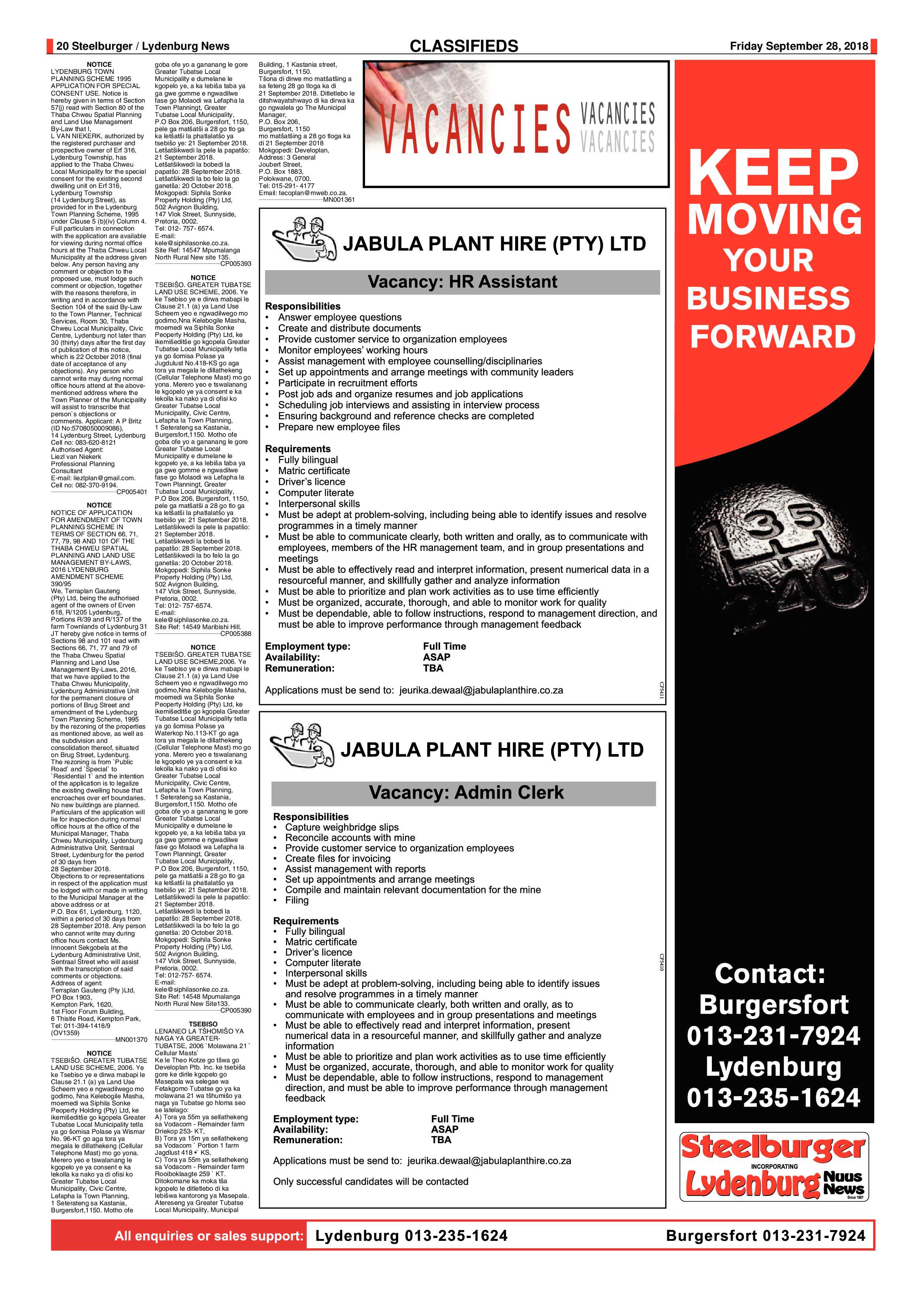 Steelburger News 28 September 2018 page 20