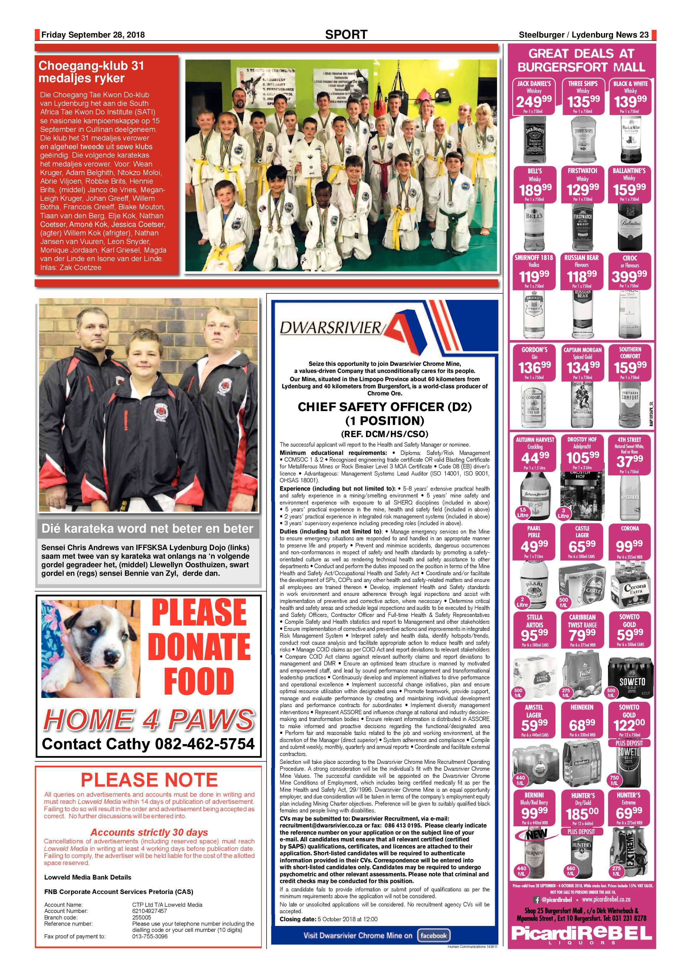 Steelburger News 28 September 2018 page 23
