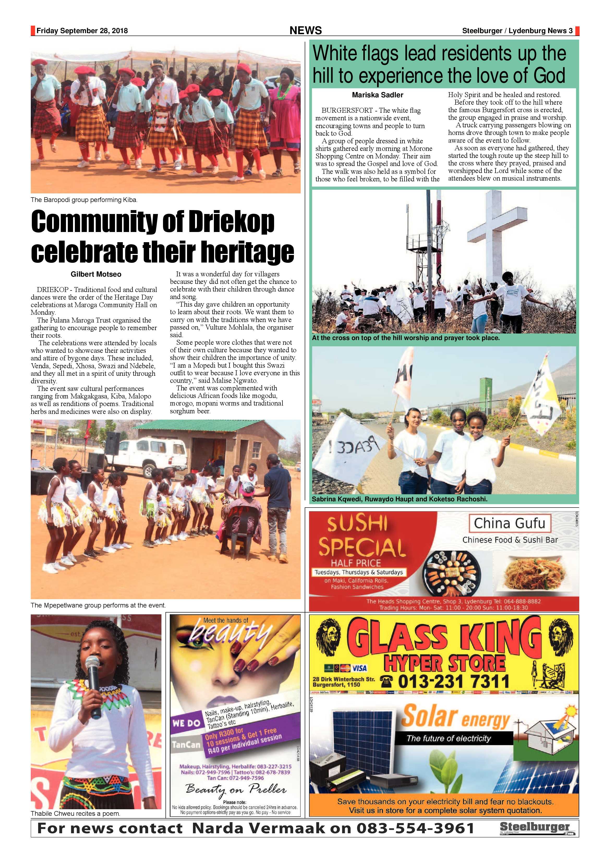 Steelburger News 28 September 2018 page 3