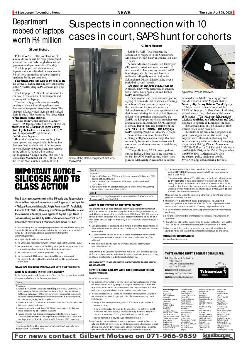Steelburger News 29 April 2021 page 4