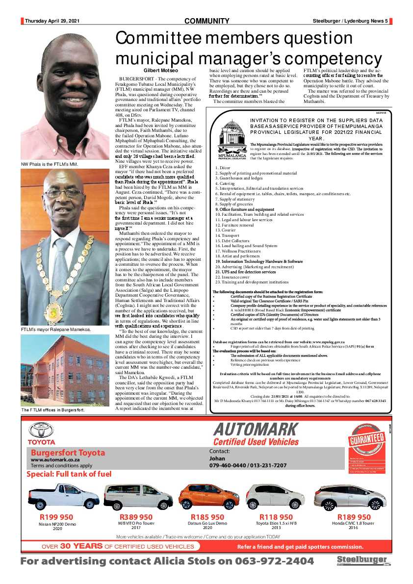Steelburger News 29 April 2021 page 5