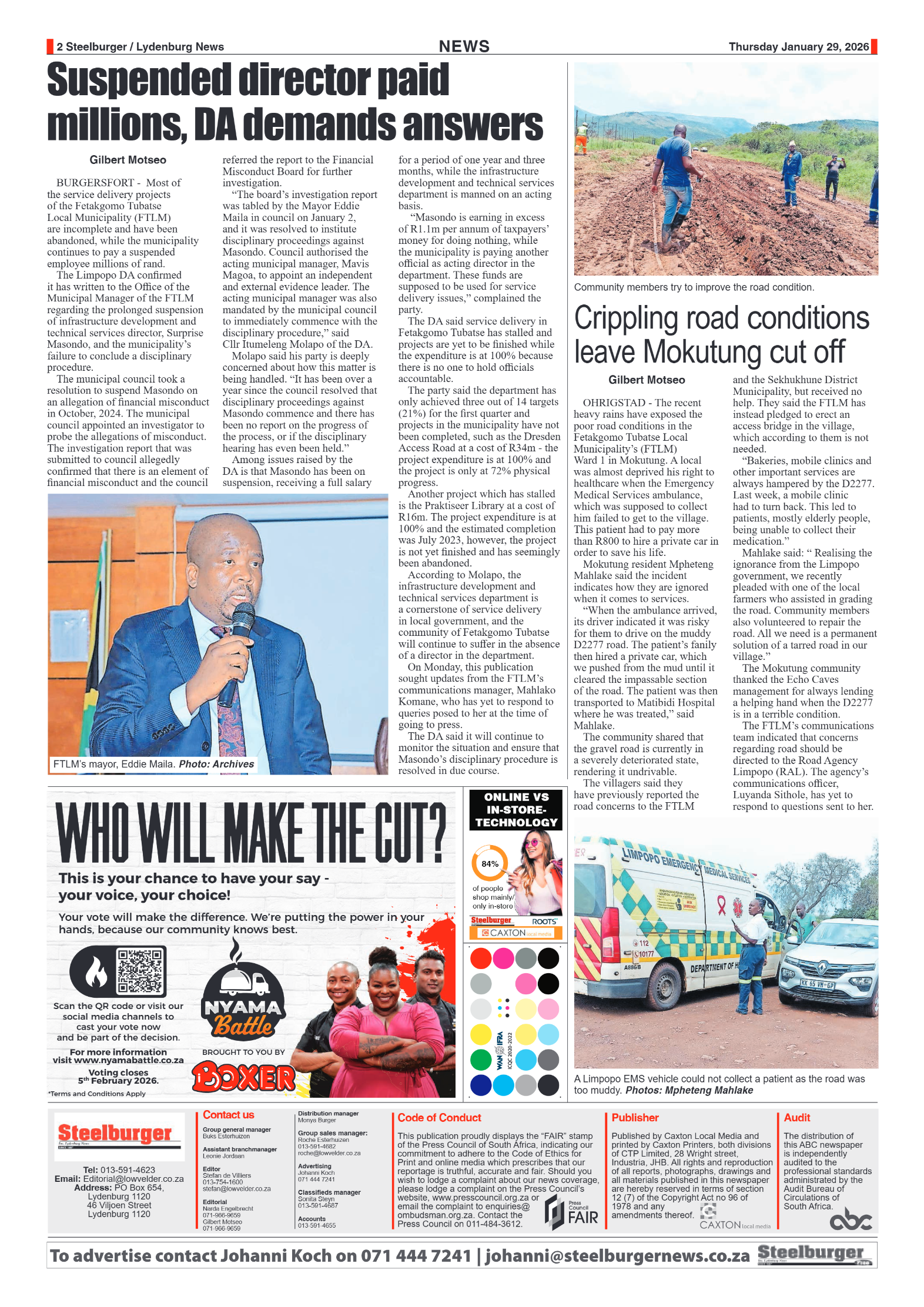 Steelburger News 29 January 2026 page 2