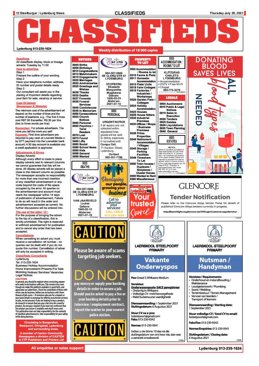 Steelburger News 29 July 2021 page 12