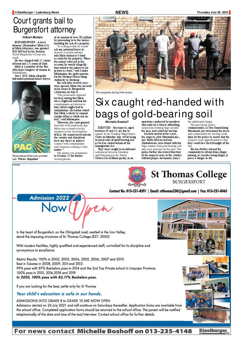 Steelburger News 29 July 2021 page 4