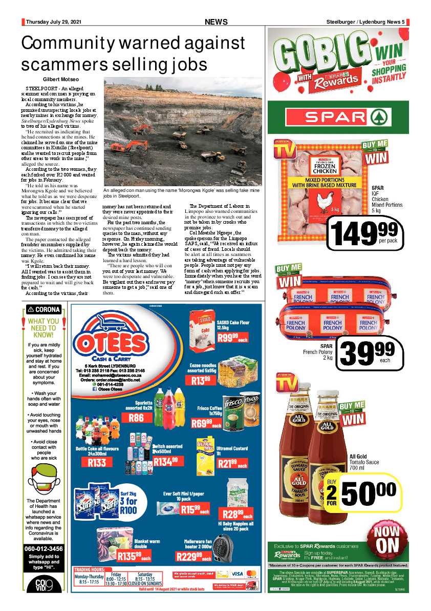 Steelburger News 29 July 2021 page 5