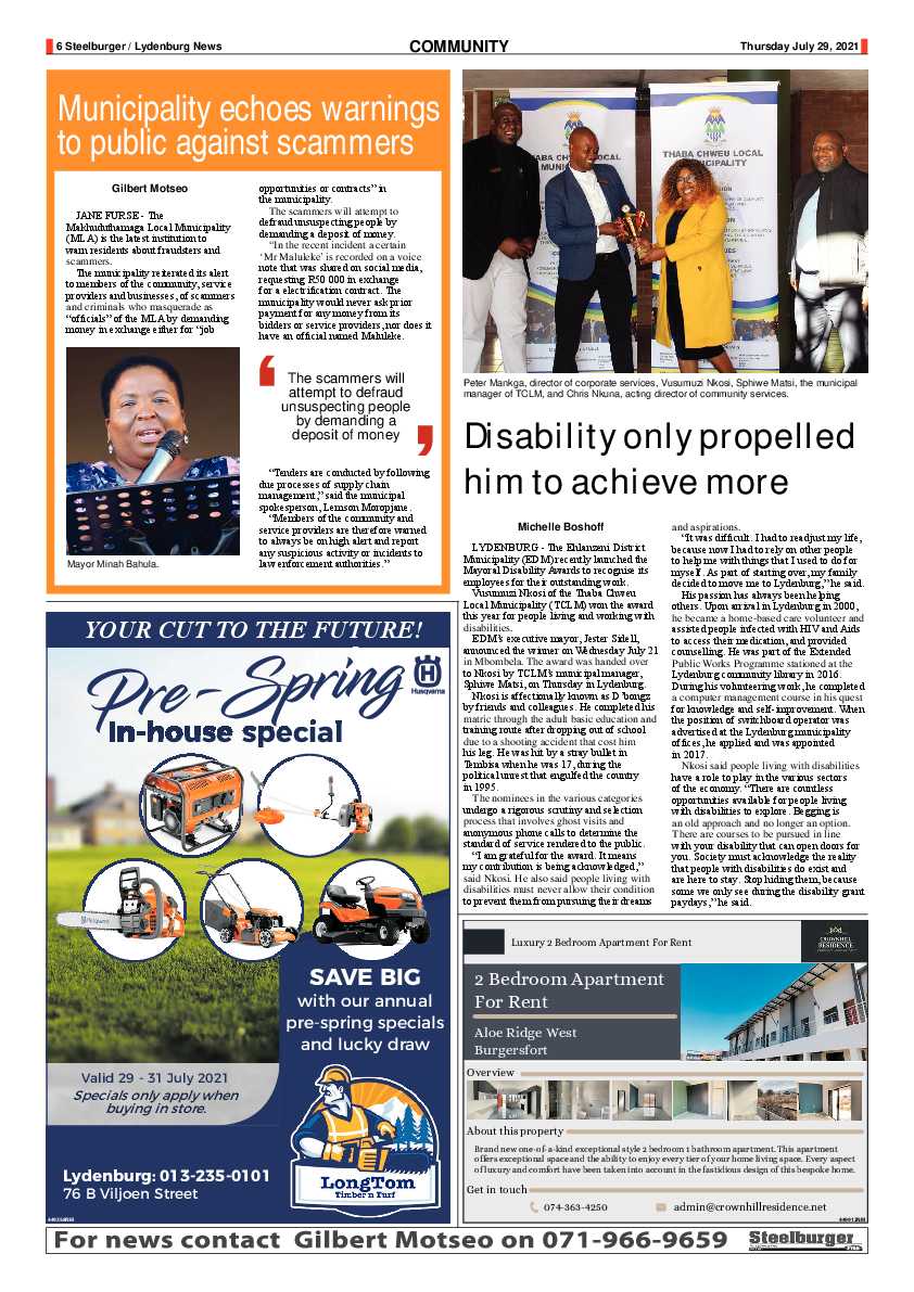 Steelburger News 29 July 2021 page 6