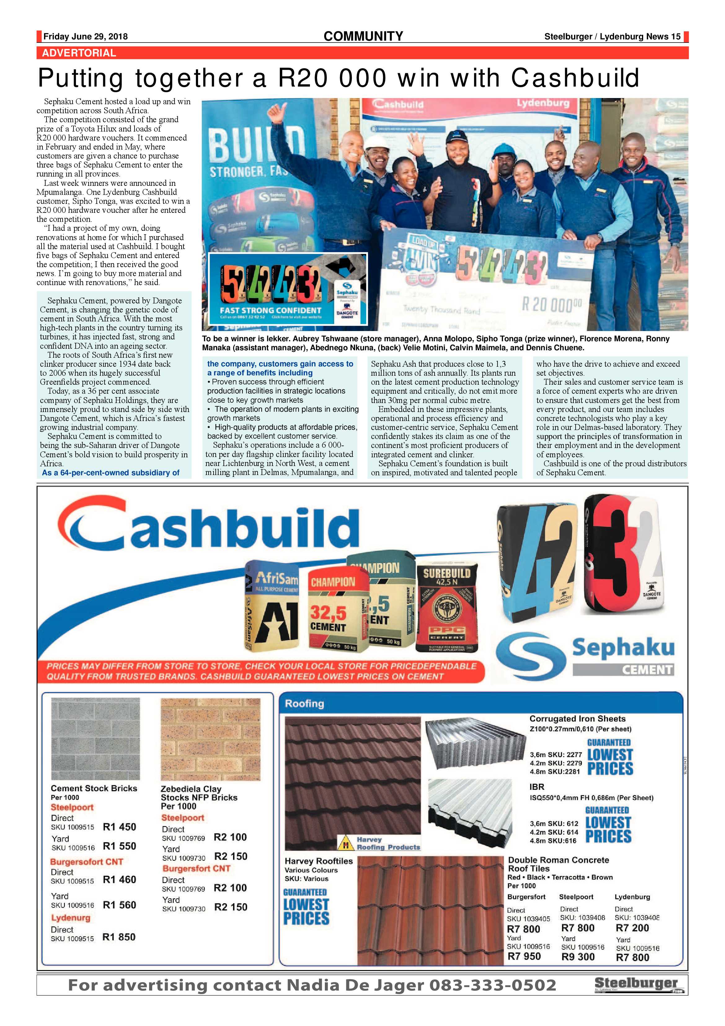 Steelburger News 29 June 2018 page 15