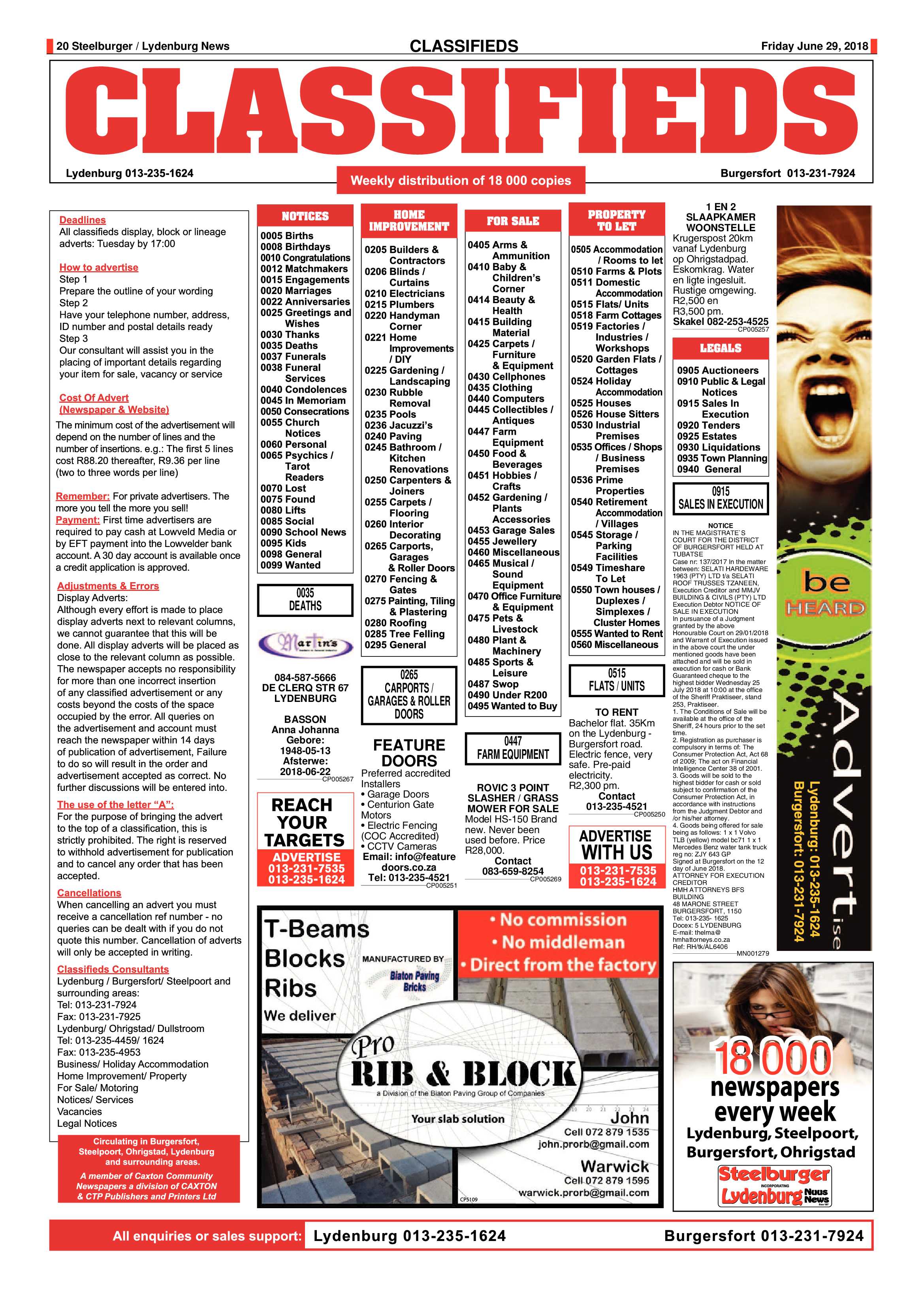 Steelburger News 29 June 2018 page 20