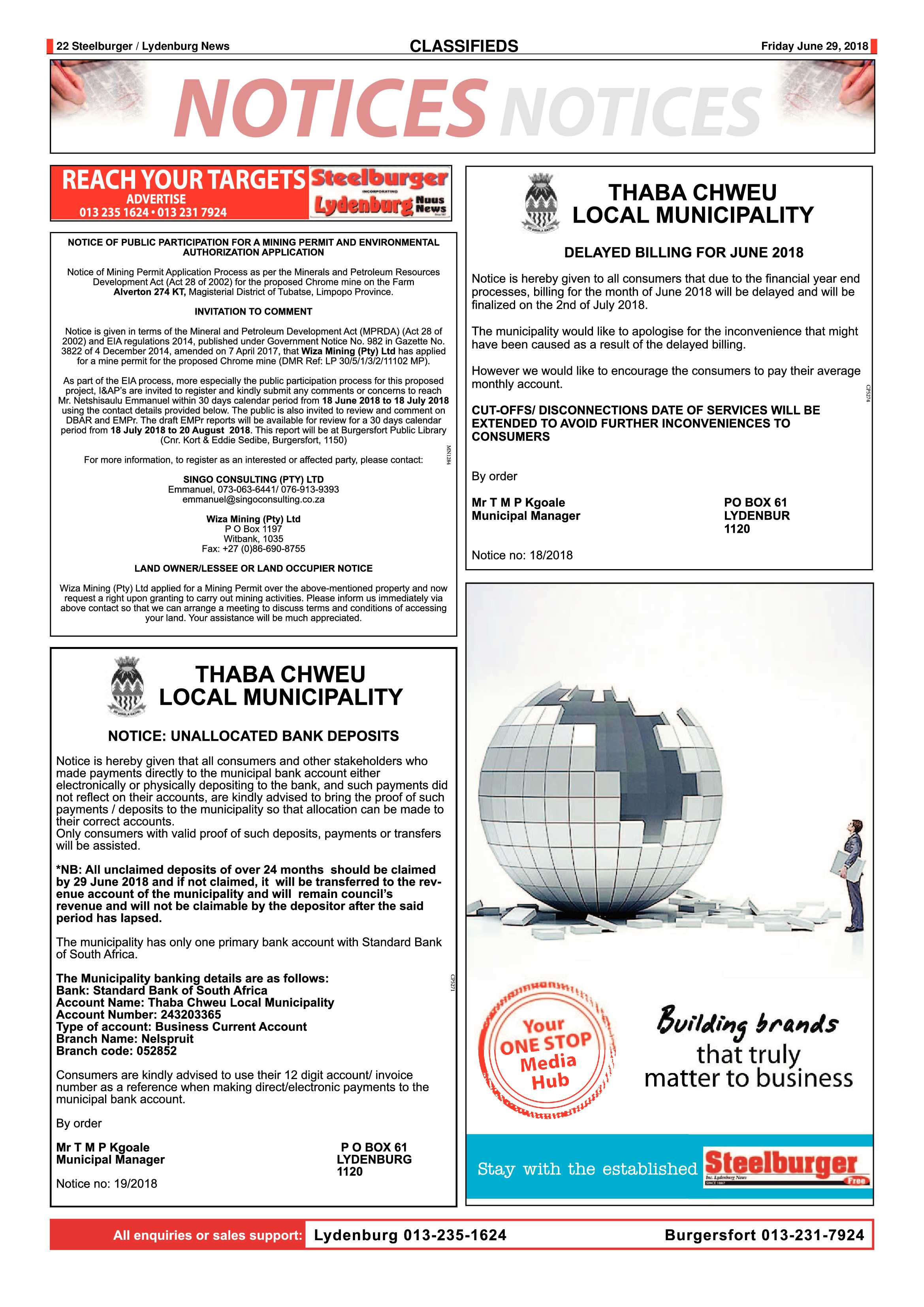 Steelburger News 29 June 2018 page 22