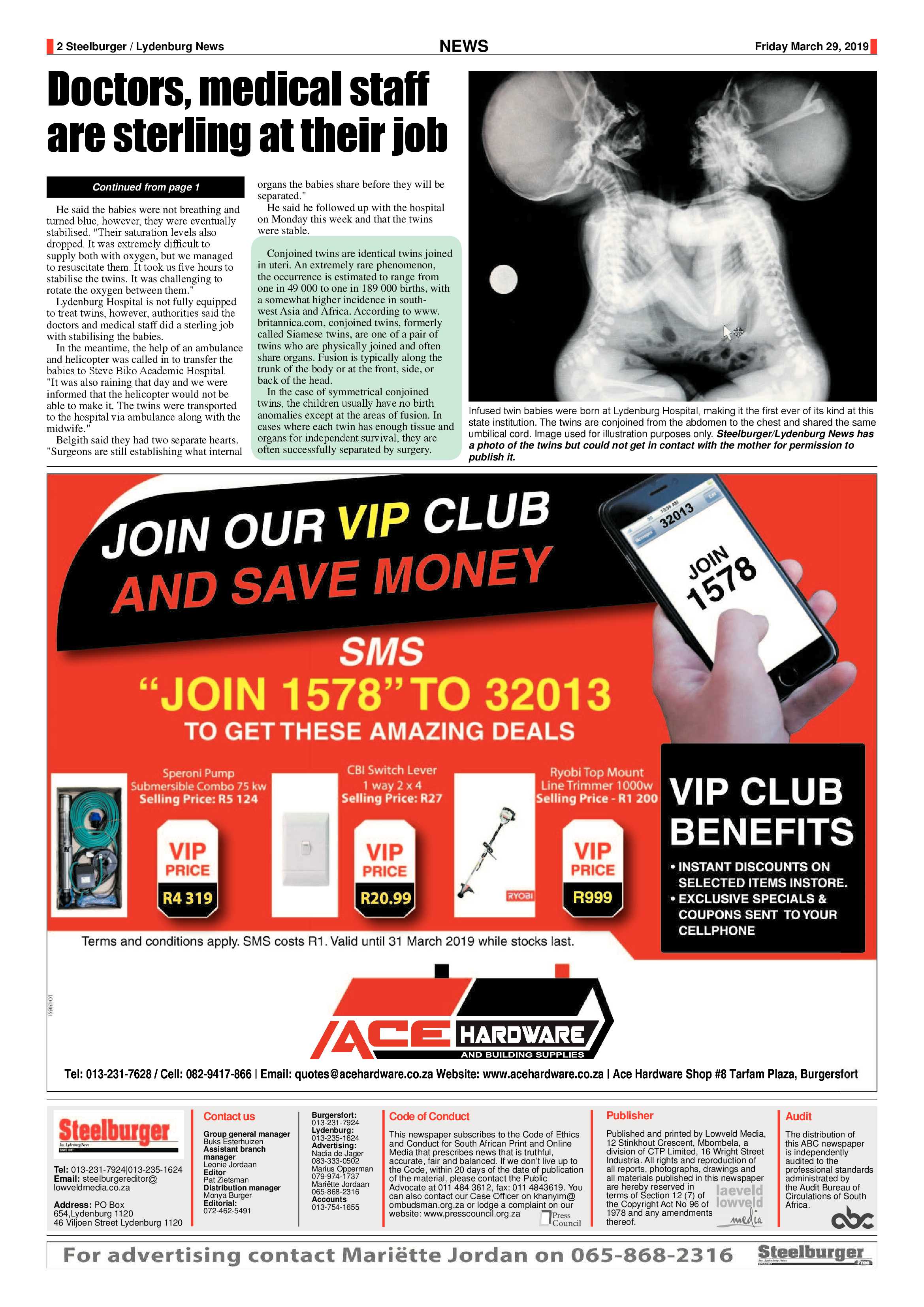 Steelburger News 29 March 2019 page 2
