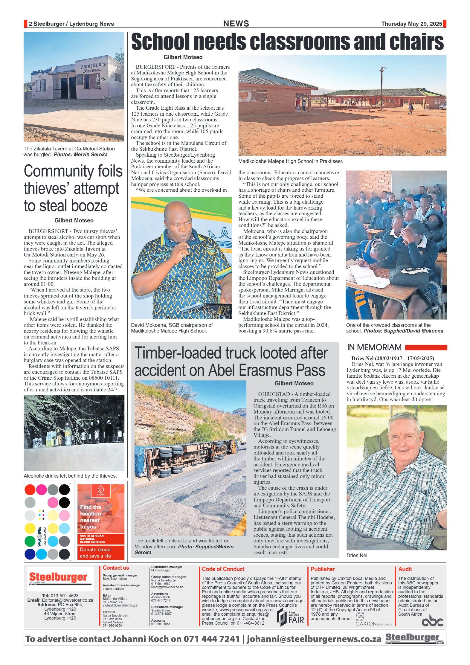 Steelburger News 29 May 2025 page 2
