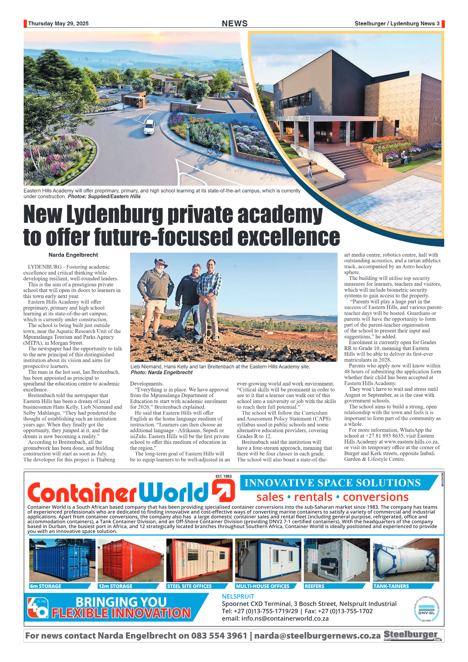 Steelburger News 29 May 2025 page 3