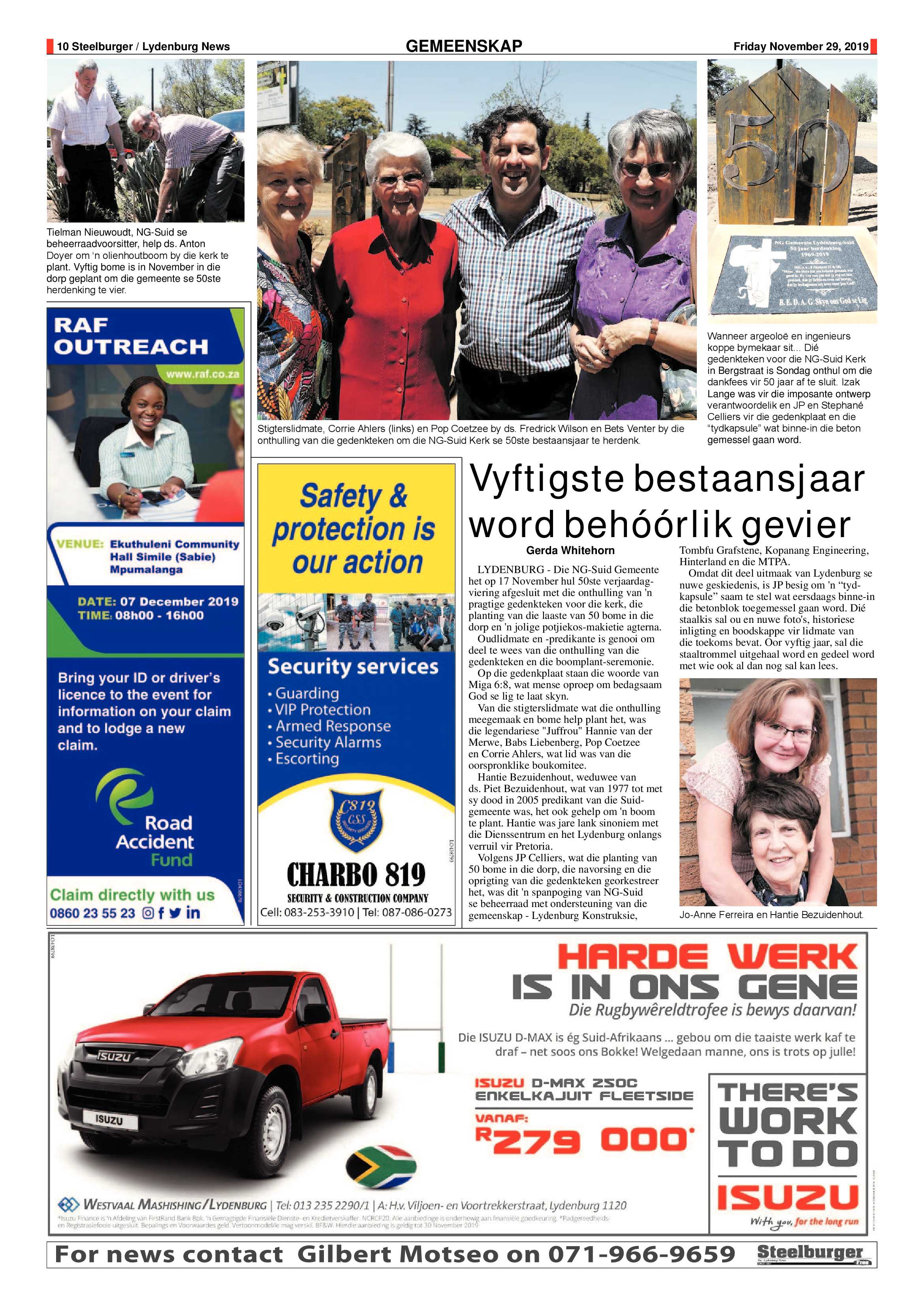 Steelburger News 29 November 2019 page 10