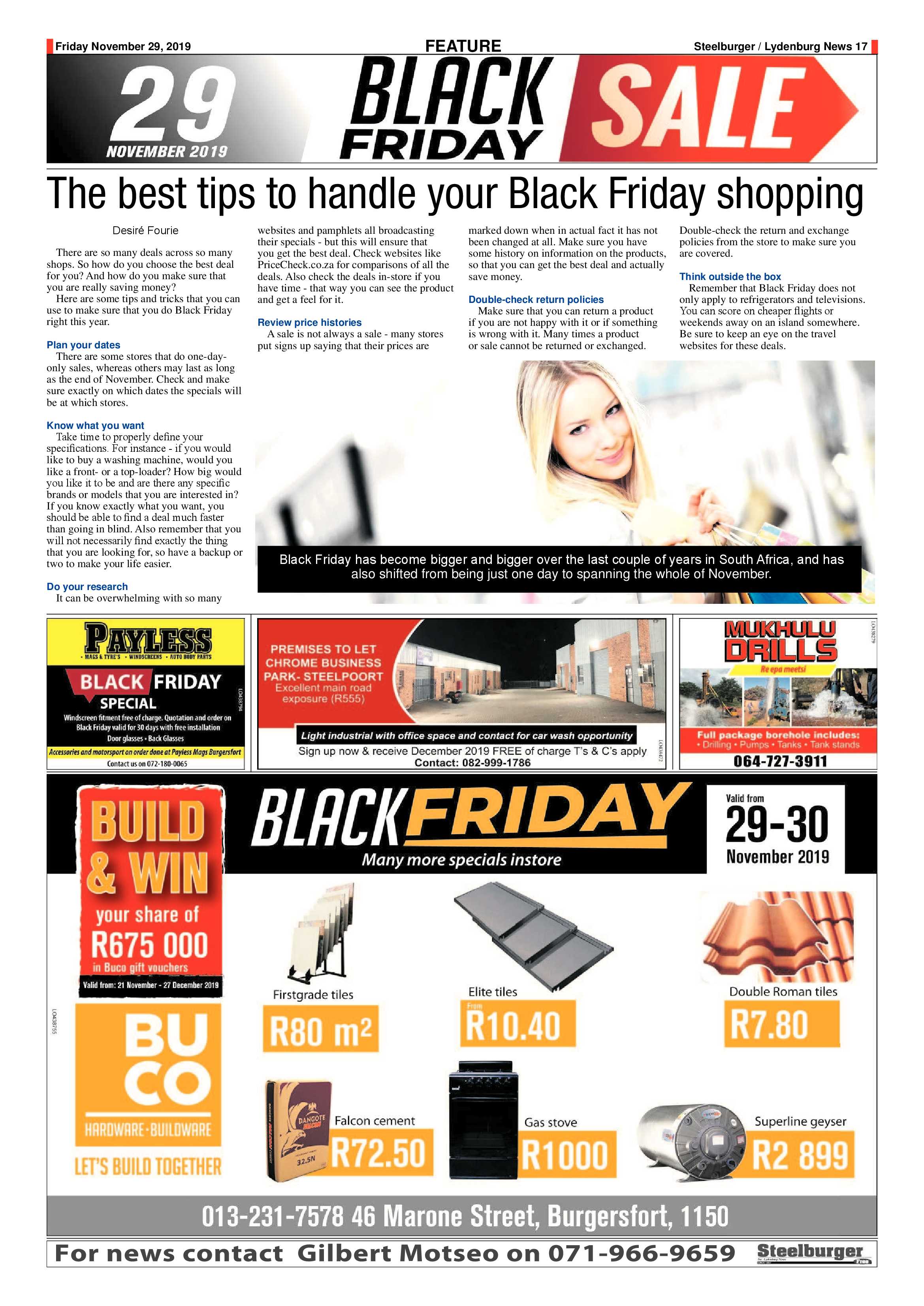 Steelburger News 29 November 2019 page 17