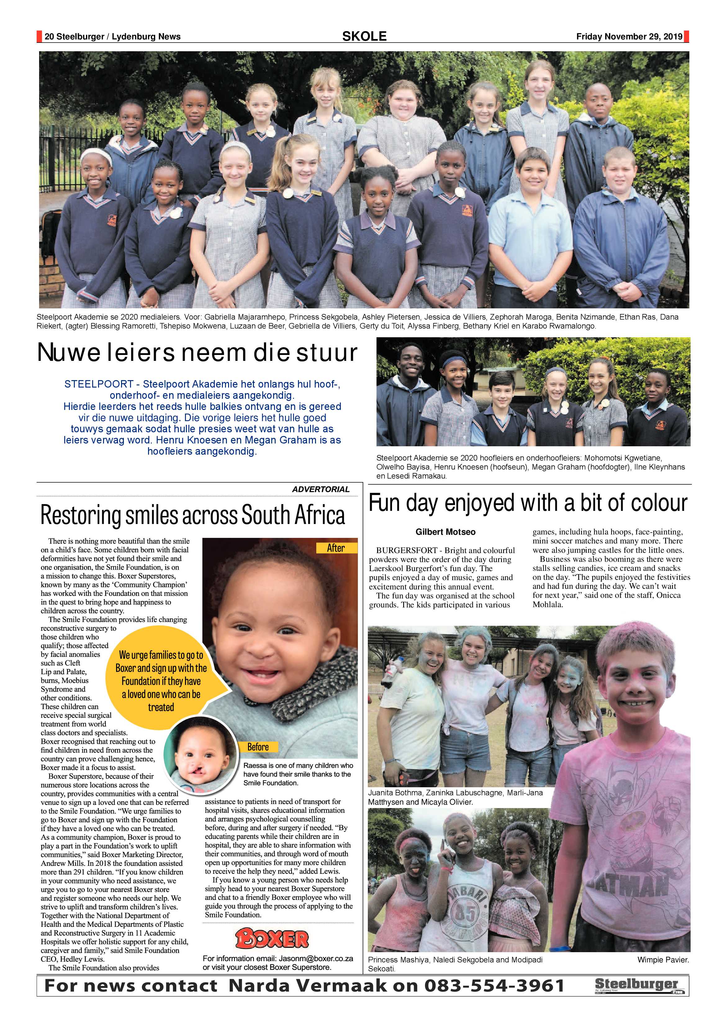 Steelburger News 29 November 2019 page 20