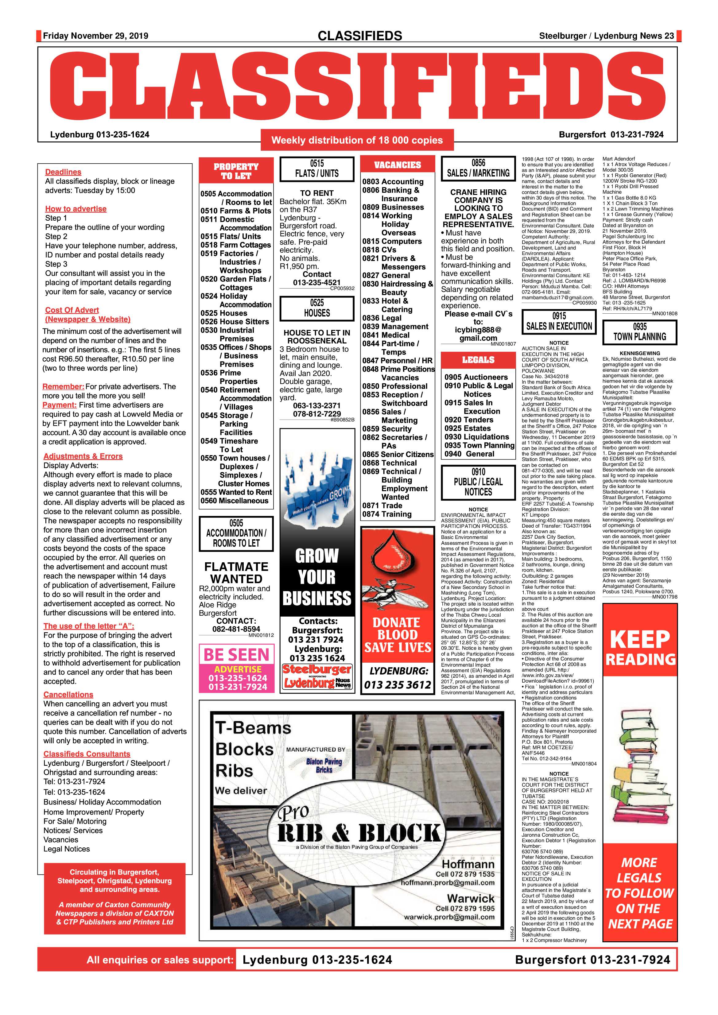 Steelburger News 29 November 2019 page 23