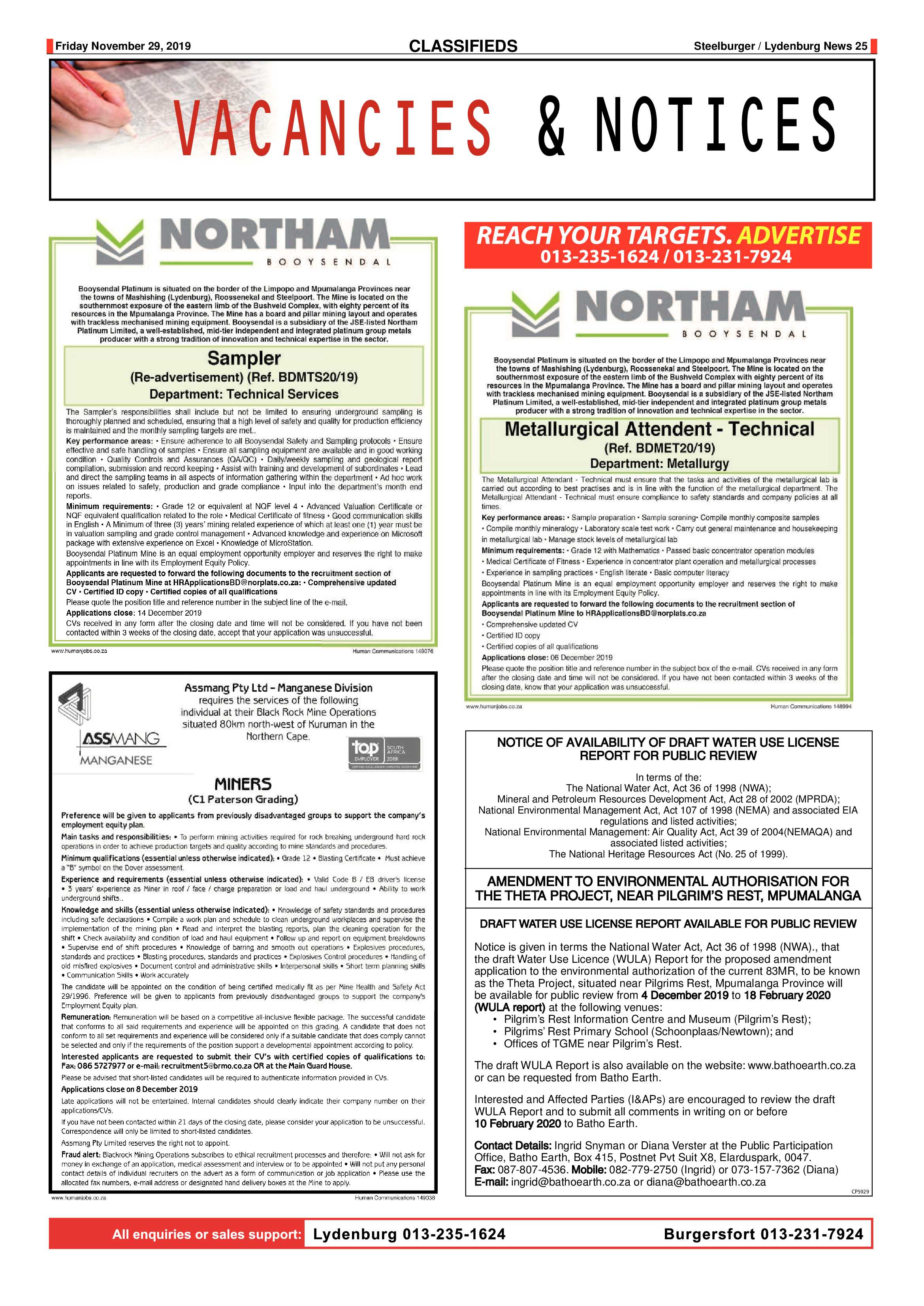 Steelburger News 29 November 2019 page 25