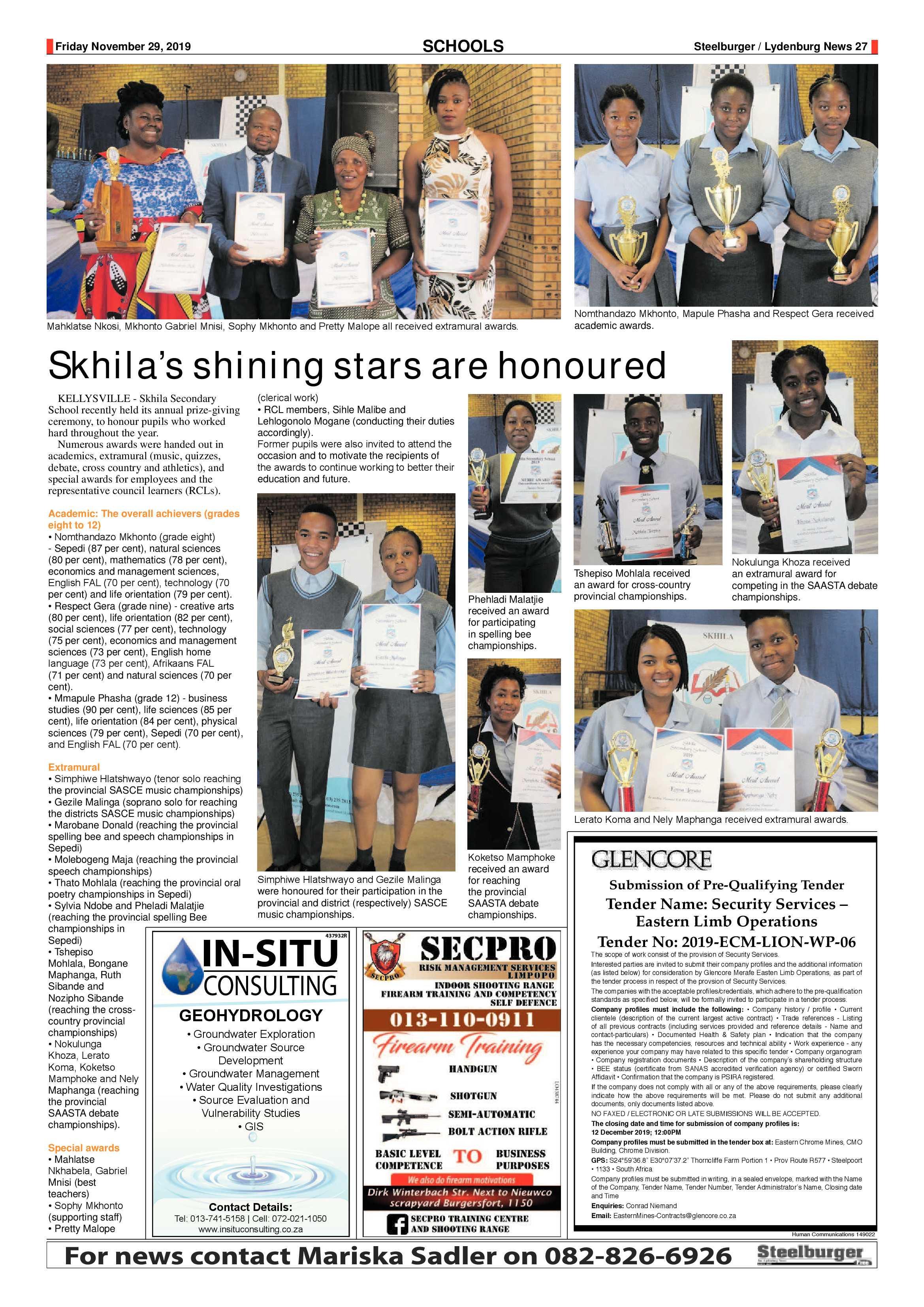 Steelburger News 29 November 2019 page 27