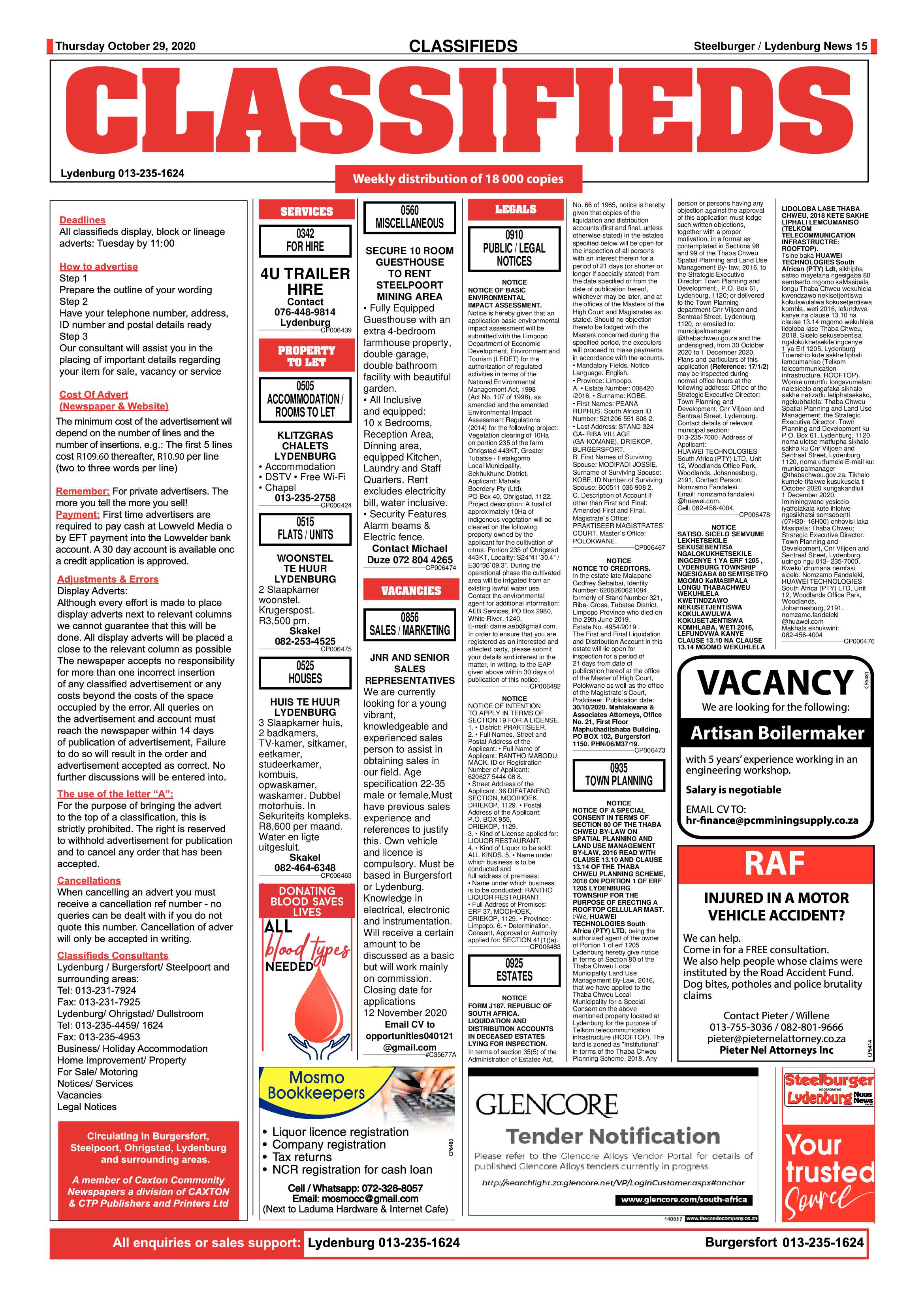 Steelburger news 29 October 2020 page 15