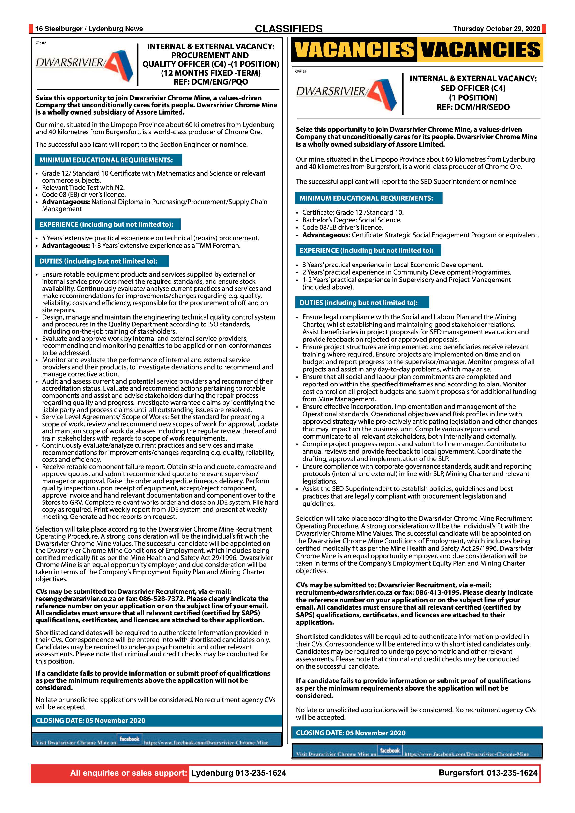 Steelburger news 29 October 2020 page 16