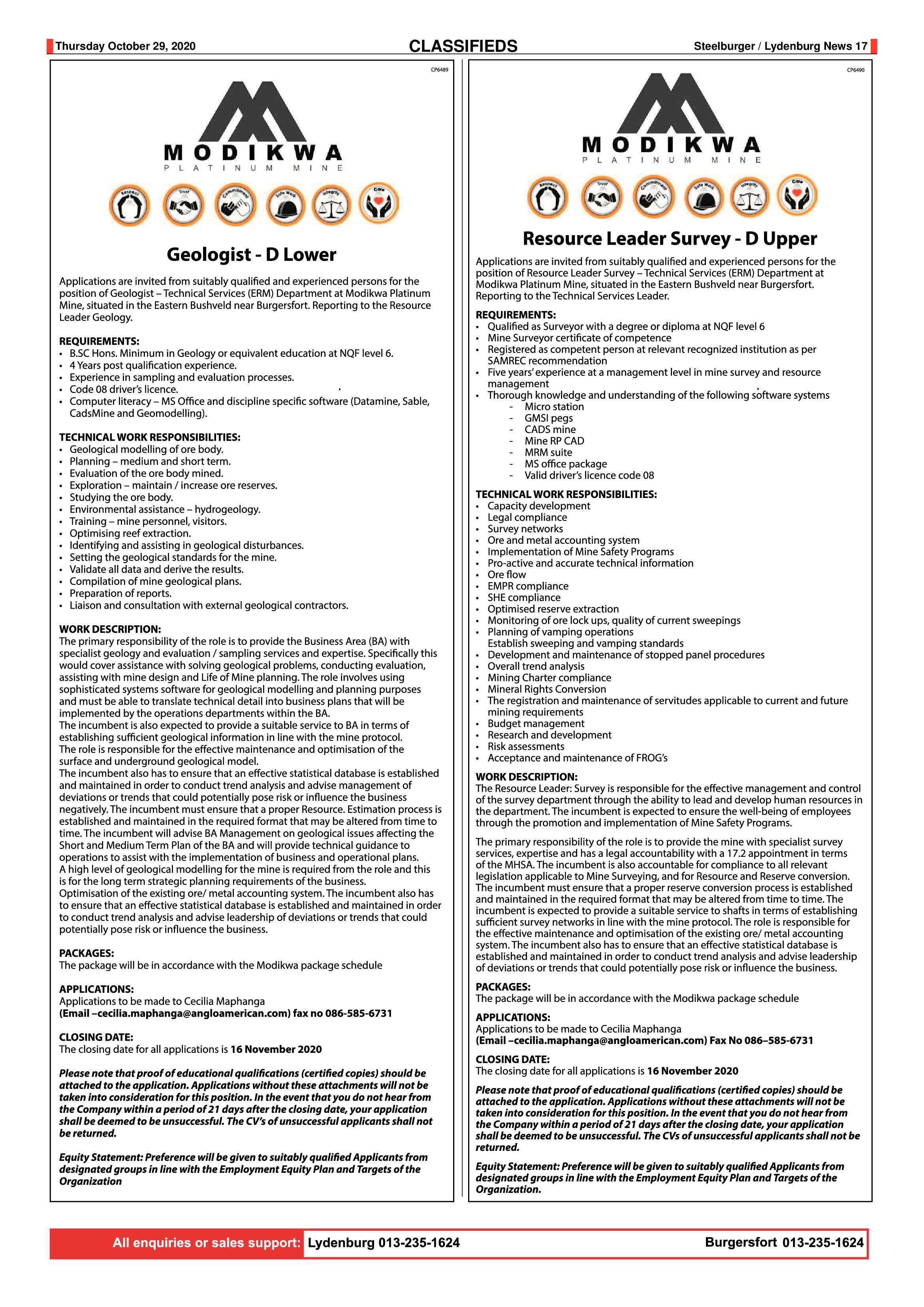 Steelburger news 29 October 2020 page 17