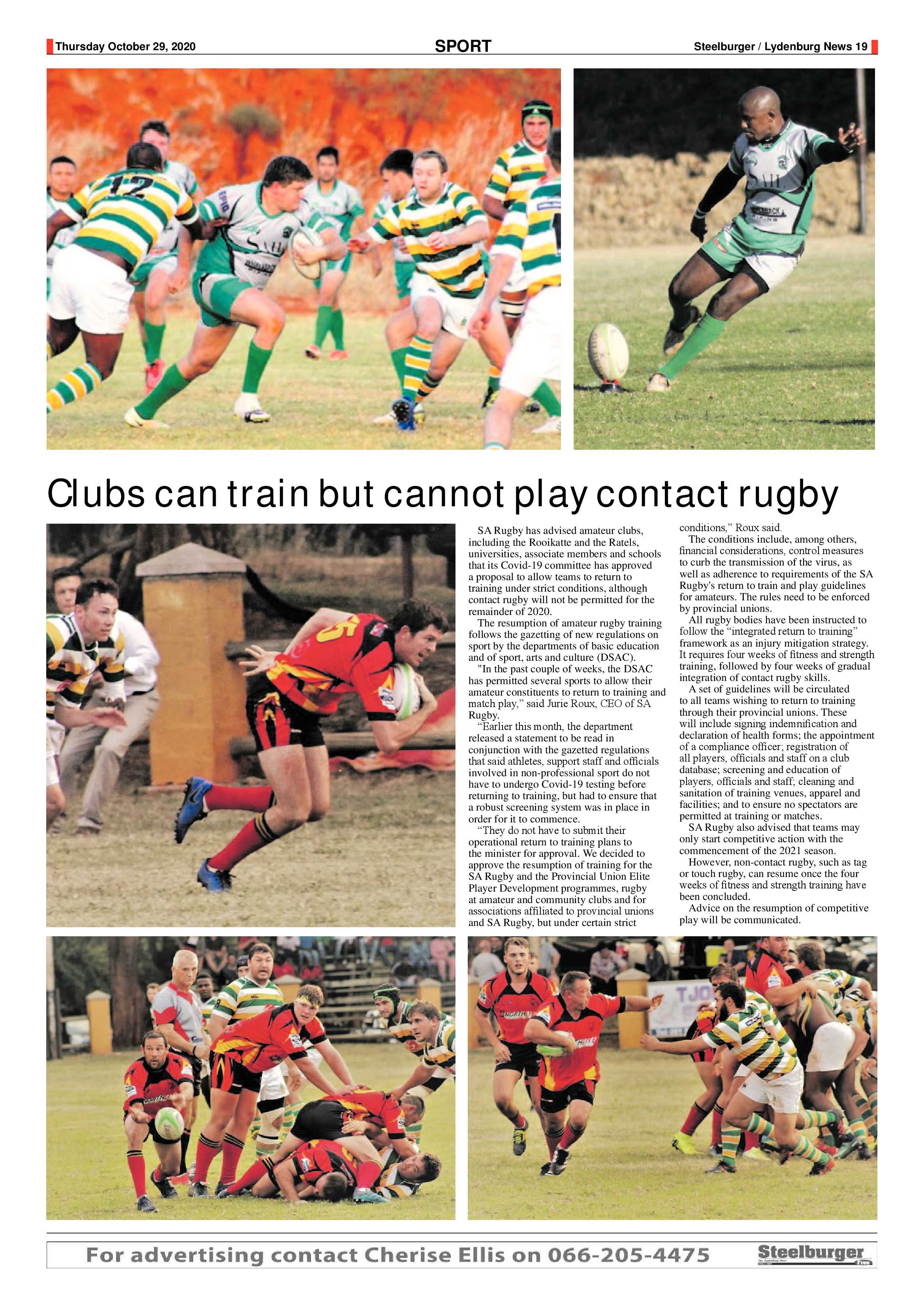 Steelburger news 29 October 2020 page 19