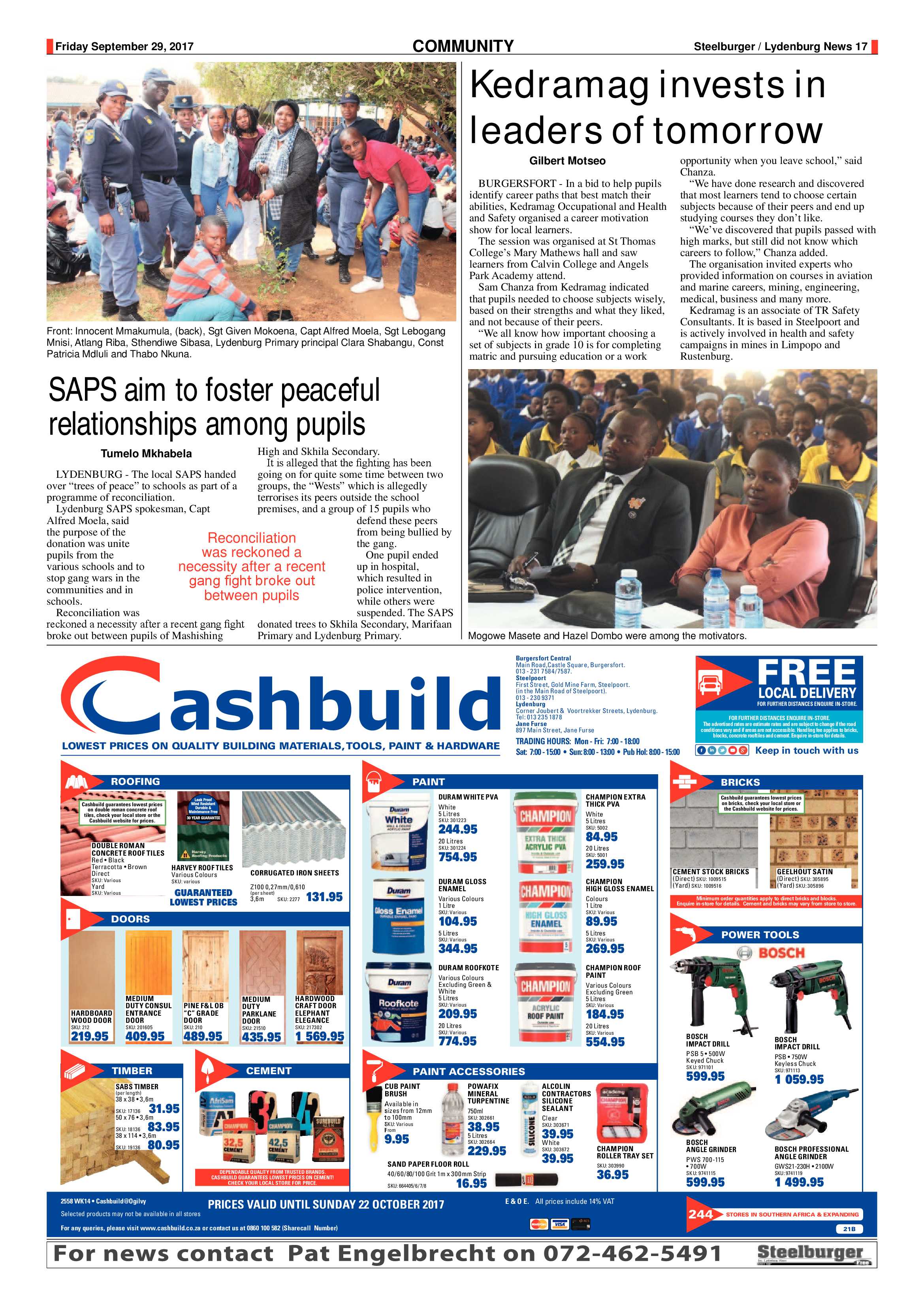 Steelburger News 29 September 2017 page 17