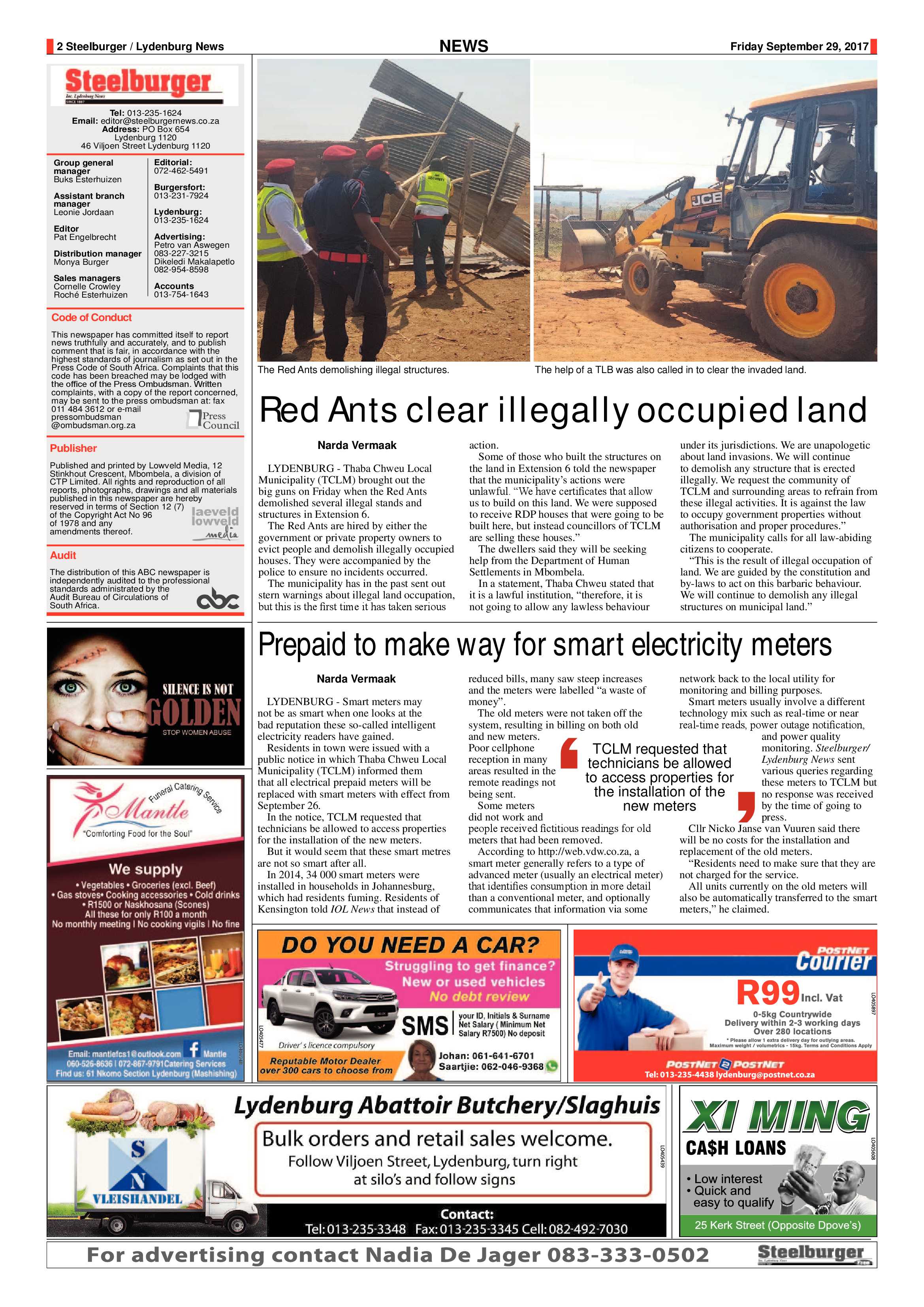 Steelburger News 29 September 2017 page 2