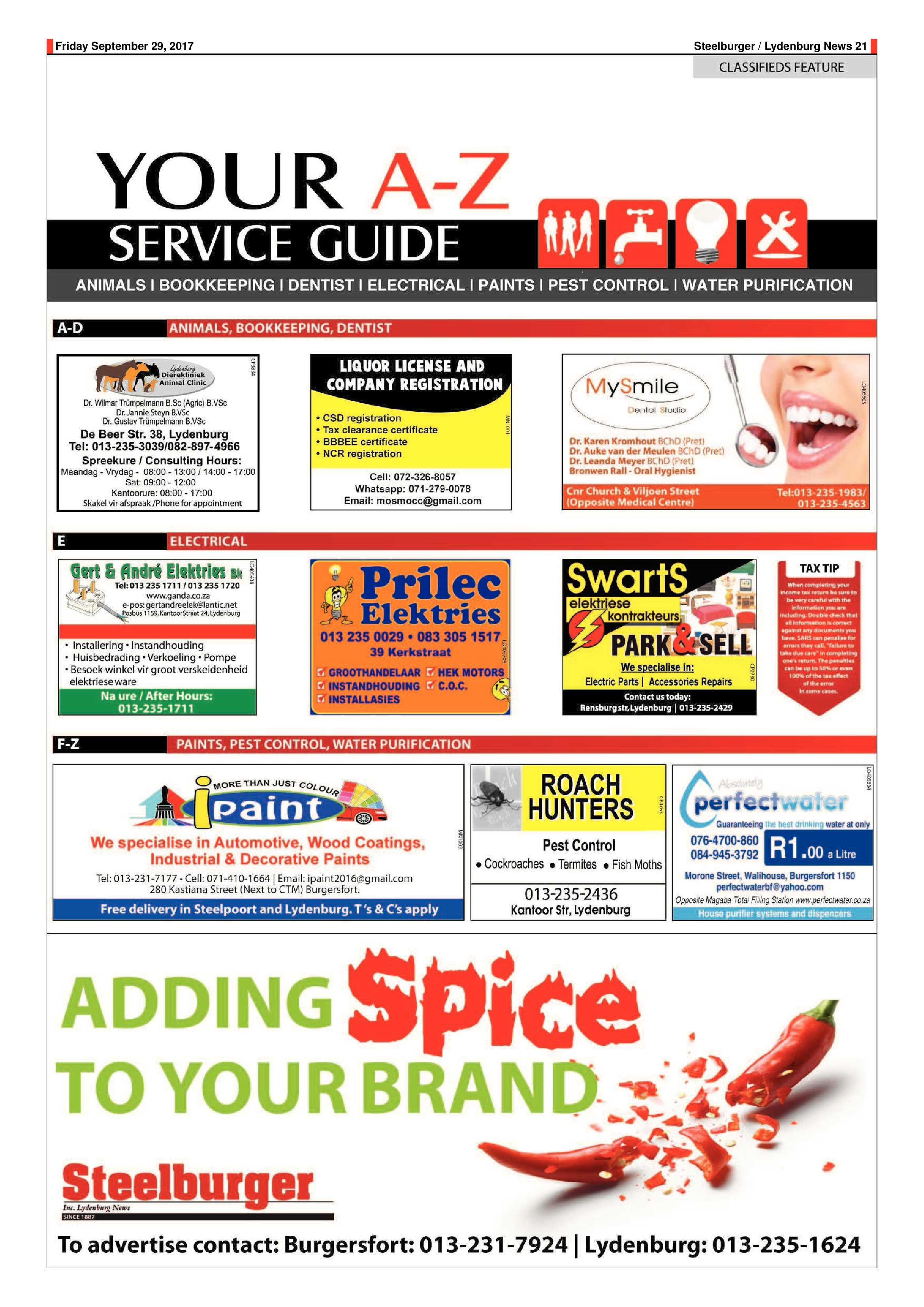 Steelburger News 29 September 2017 page 21