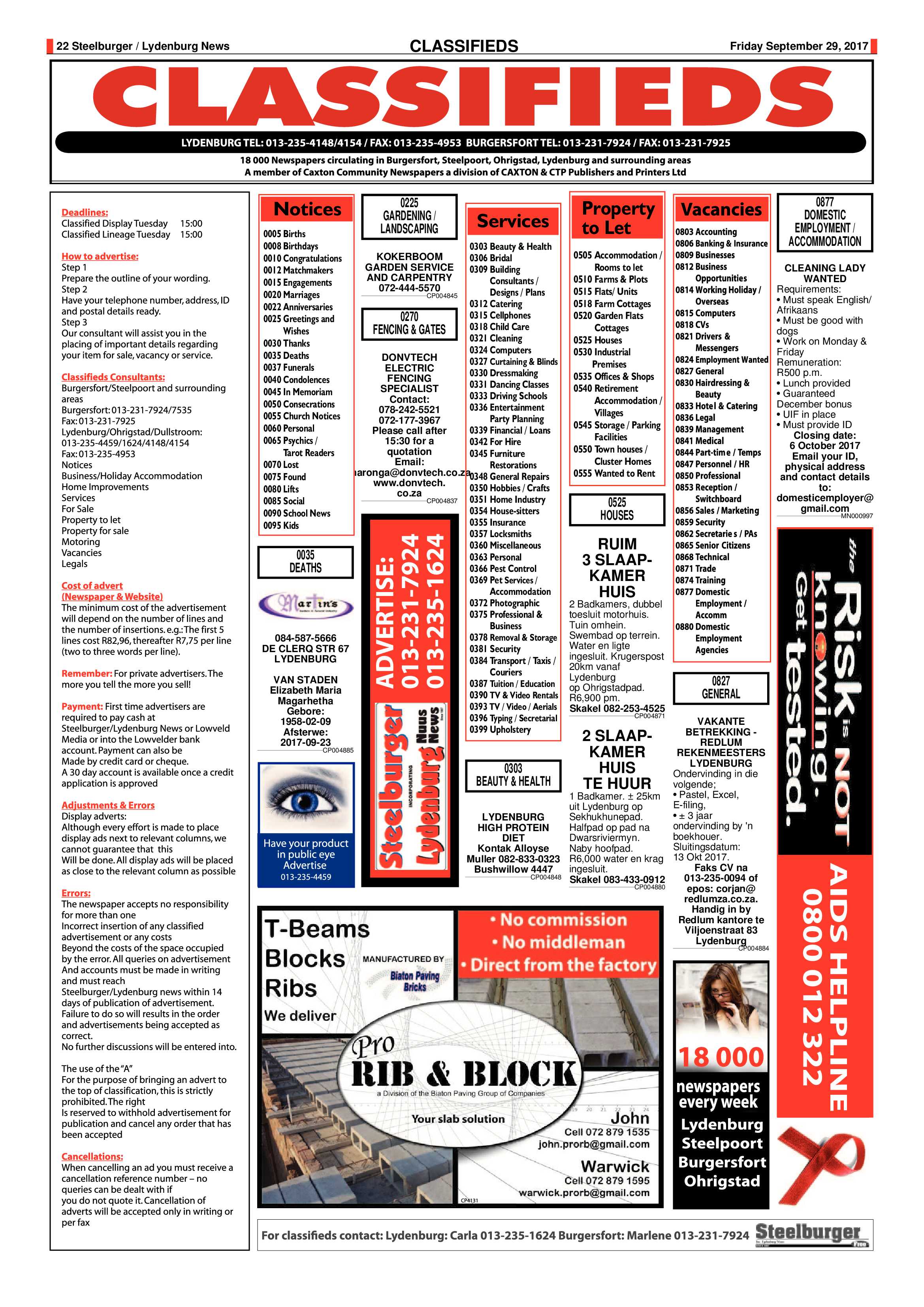 Steelburger News 29 September 2017 page 22