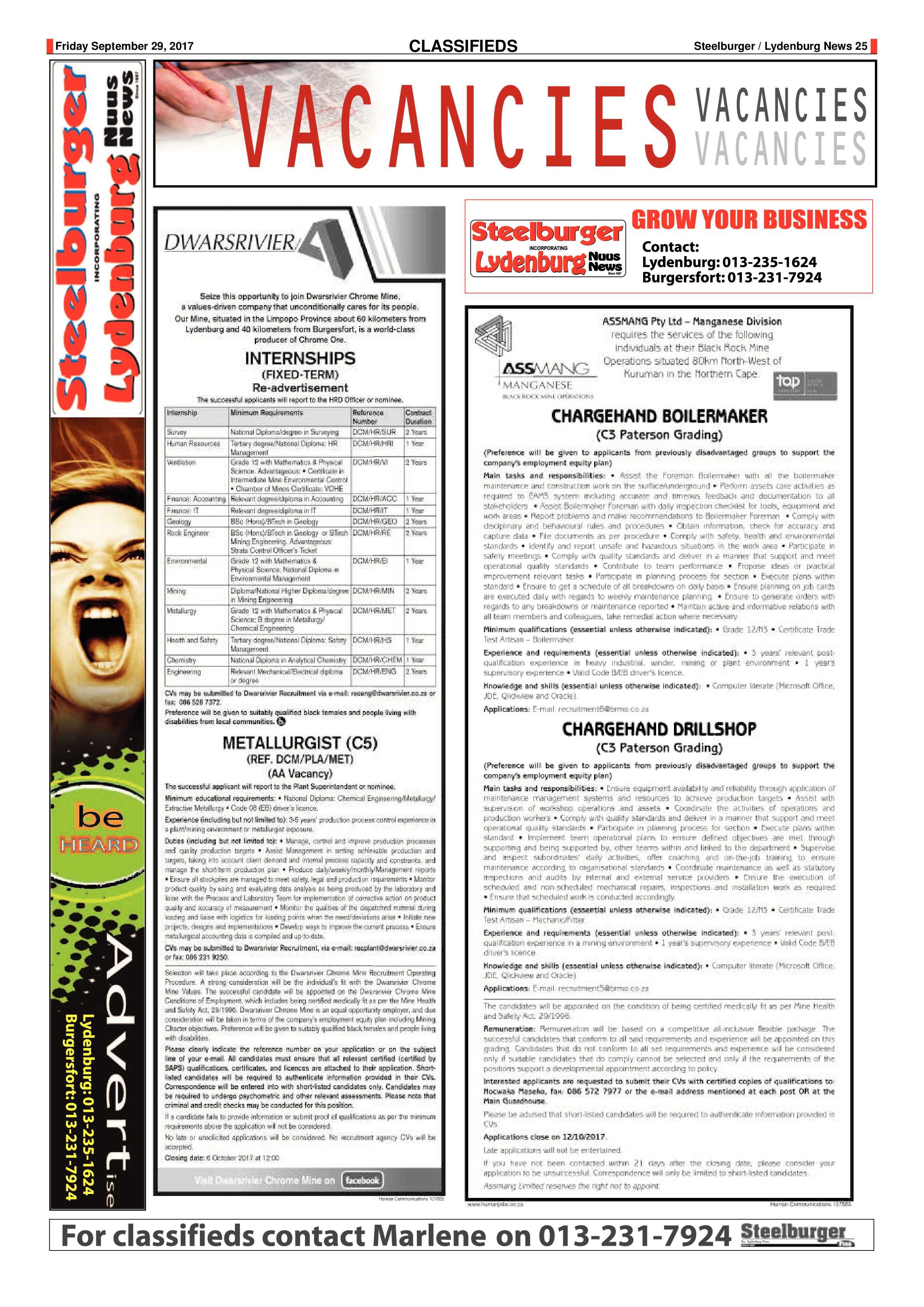 Steelburger News 29 September 2017 page 25