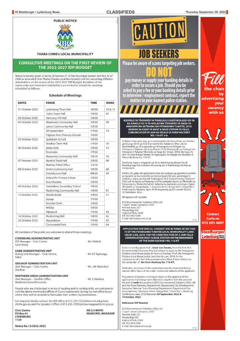 Steelburger News 29 September 2022 page 10