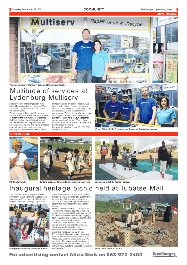 Steelburger News 29 September 2022 page 11